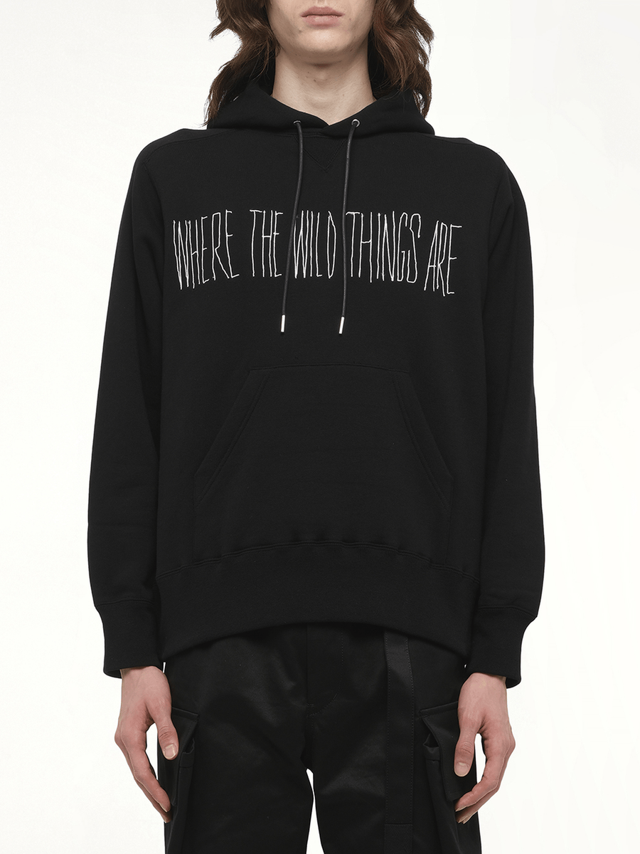 WHERE THE WILD THINGS ARE Logo Hoodie in Black