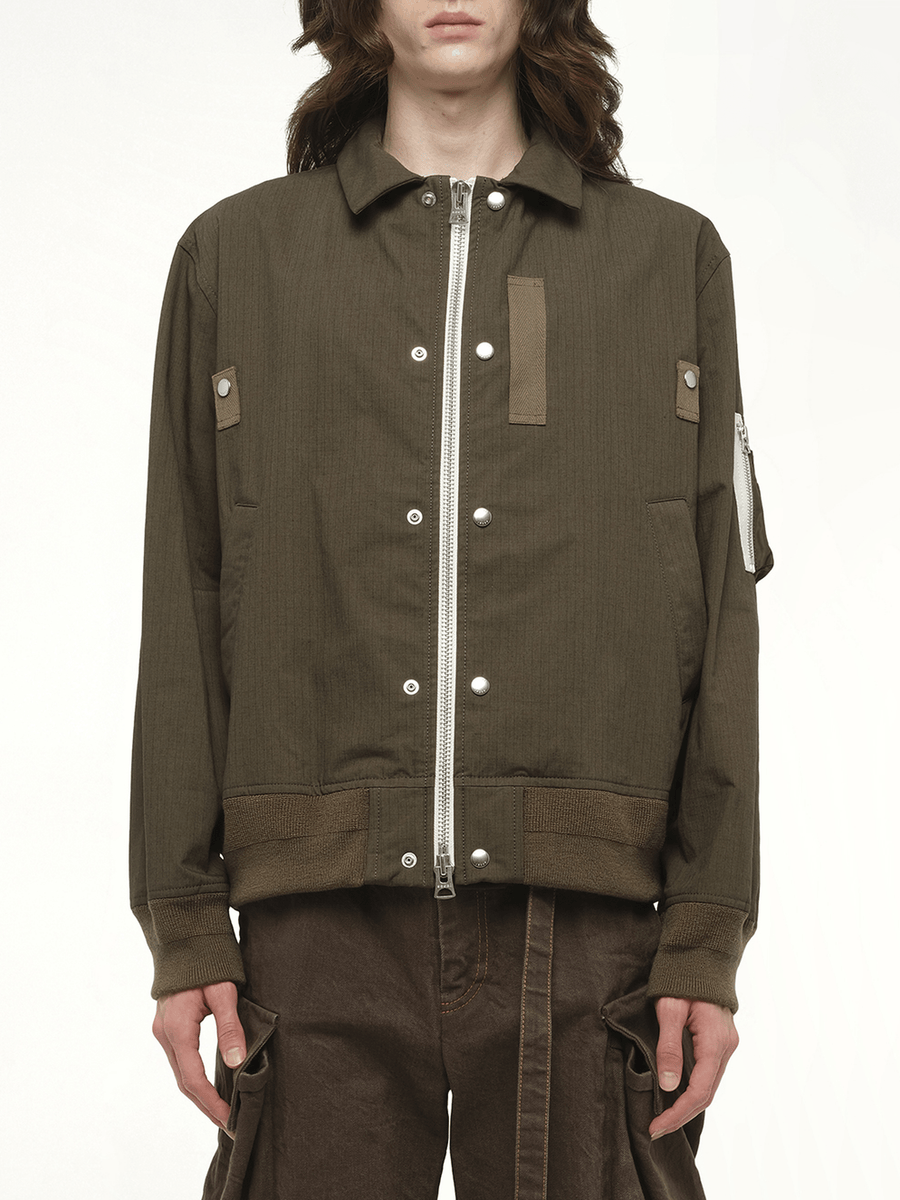 Rip Stop Blouson in Khaki