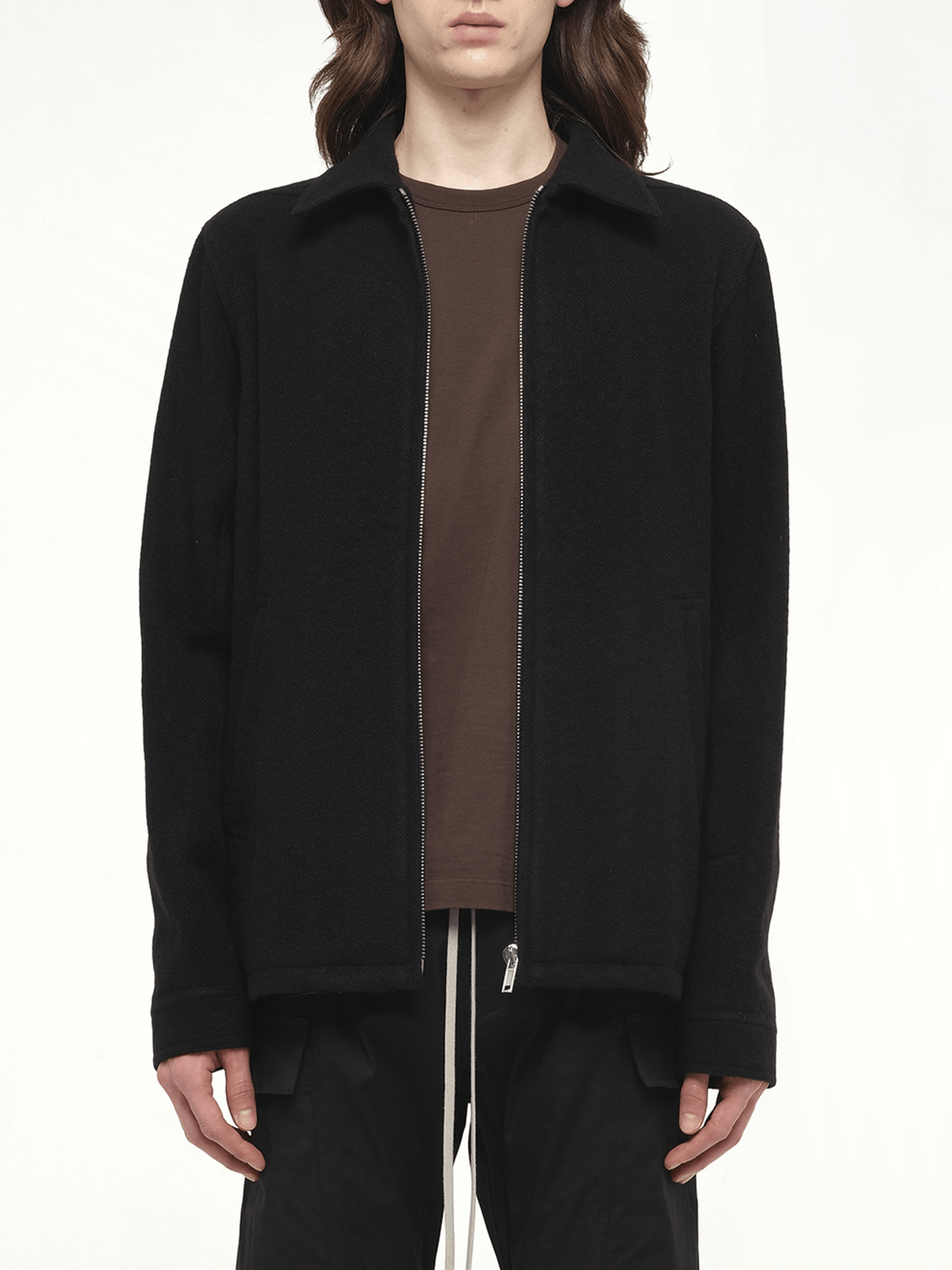 Wool Brad Jacket in Black
