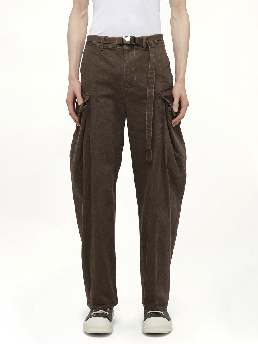 Denim Pants in Brown