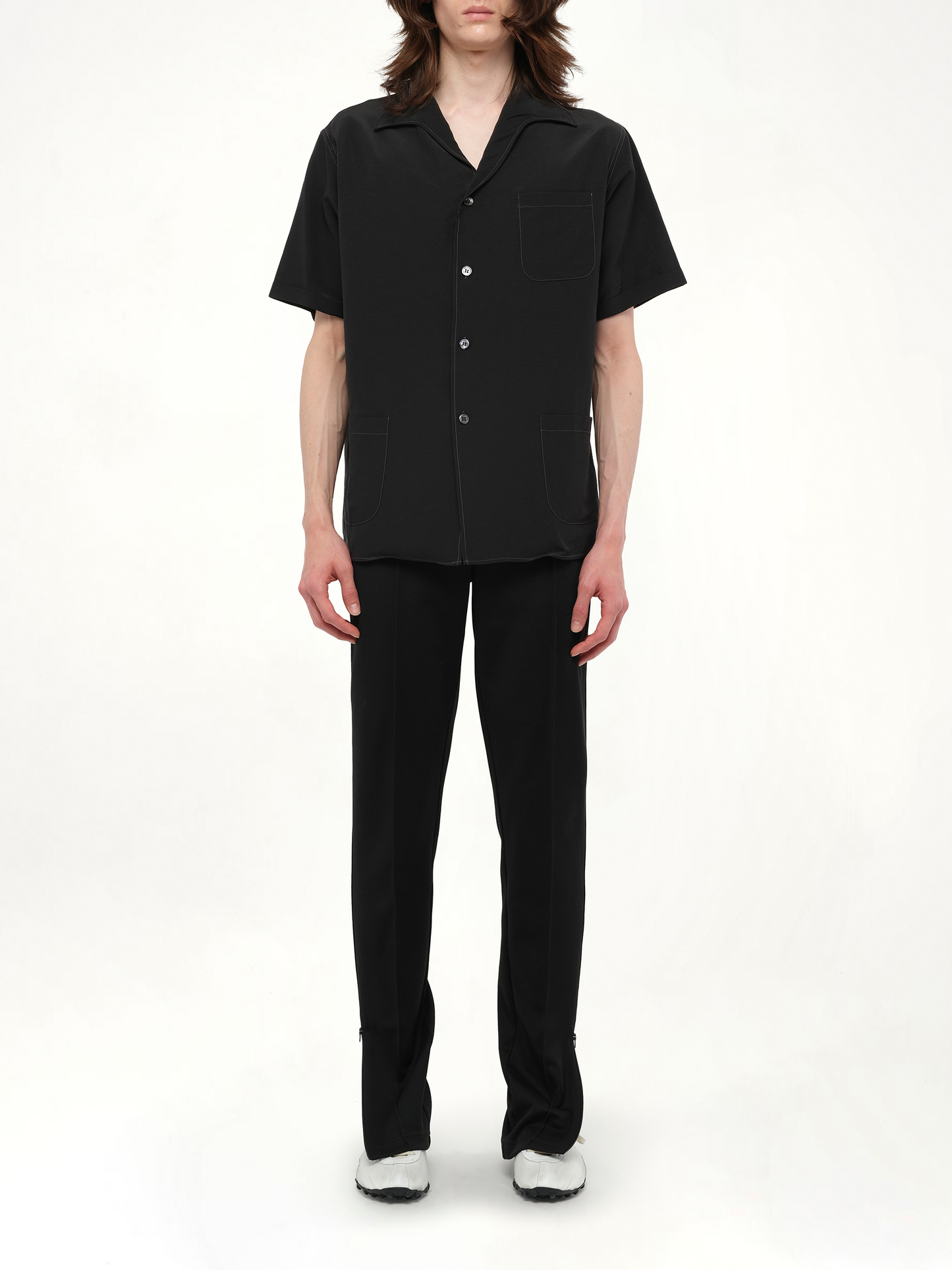 Soft Short Sleeve Shirt in Black