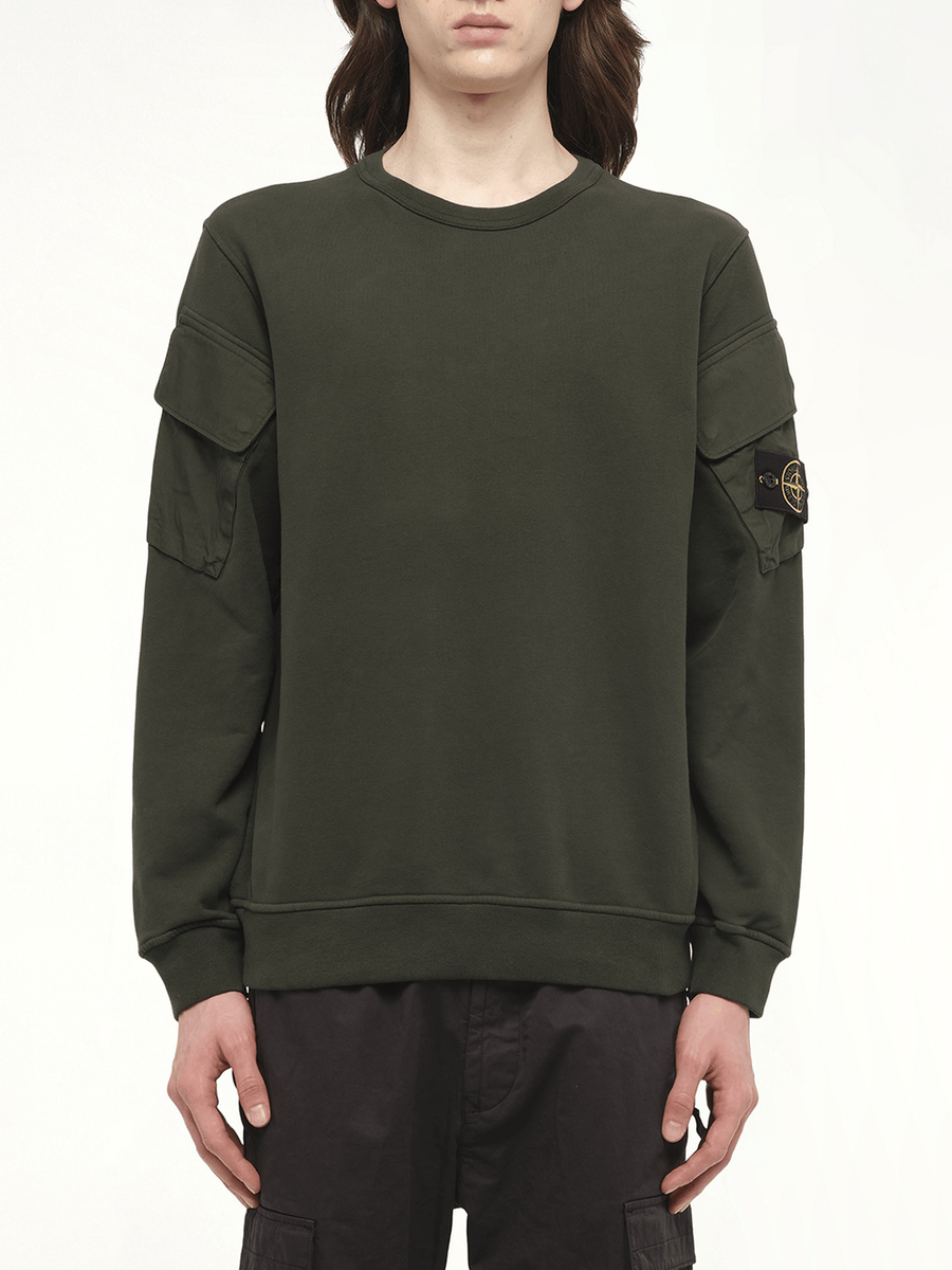 610000 Cotton Fleece Sweatshirt in Juniper