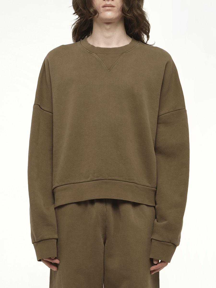 Box Sweatshirt in Military