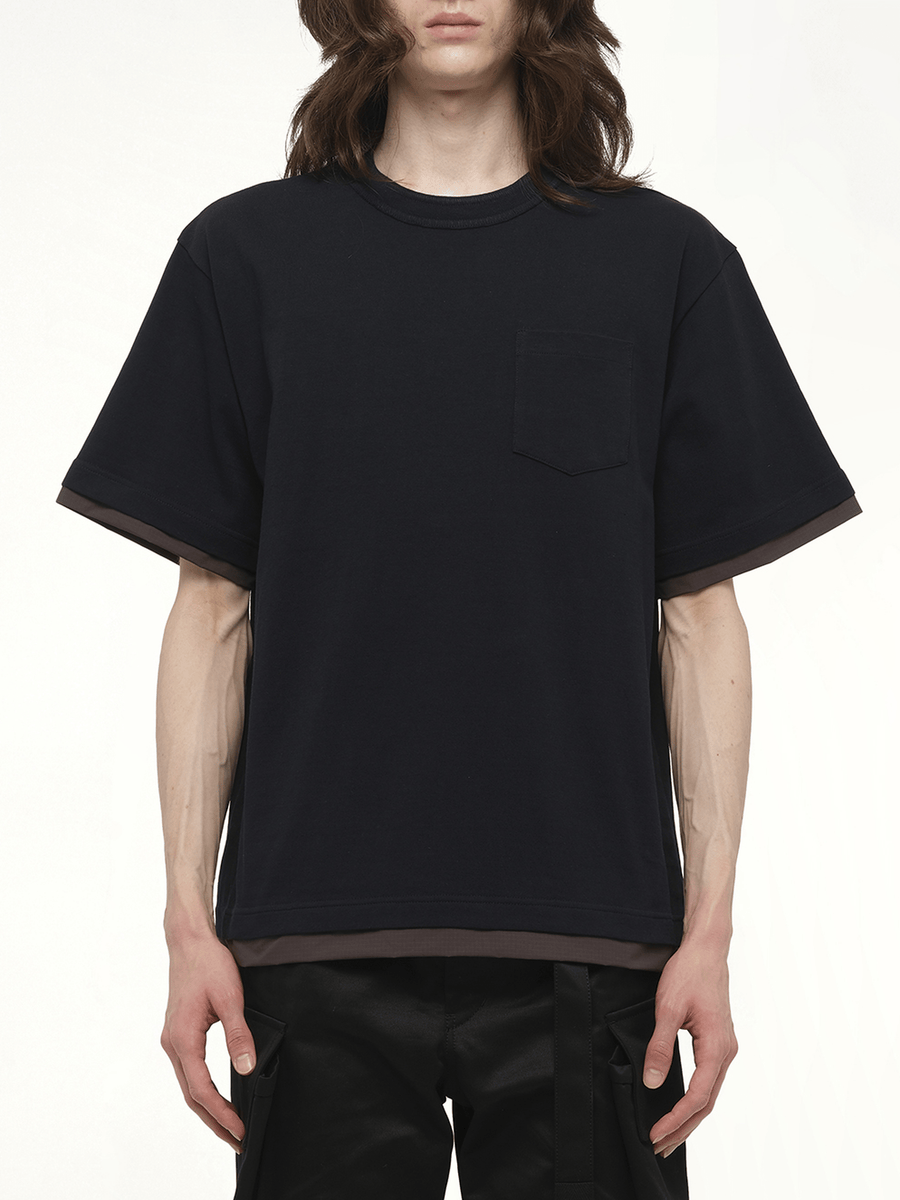Cotton Jersey T-Shirt in Navy