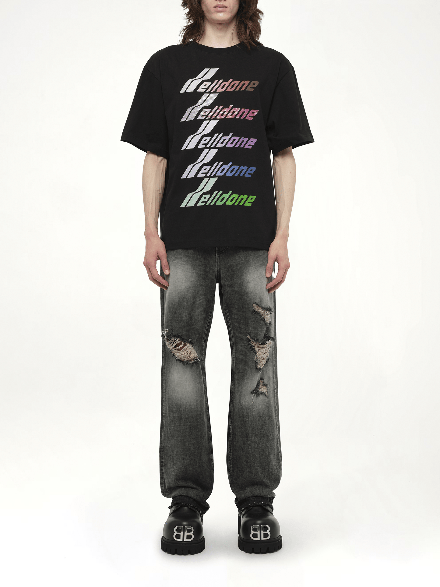 Multi-Logo T-Shirt in Black