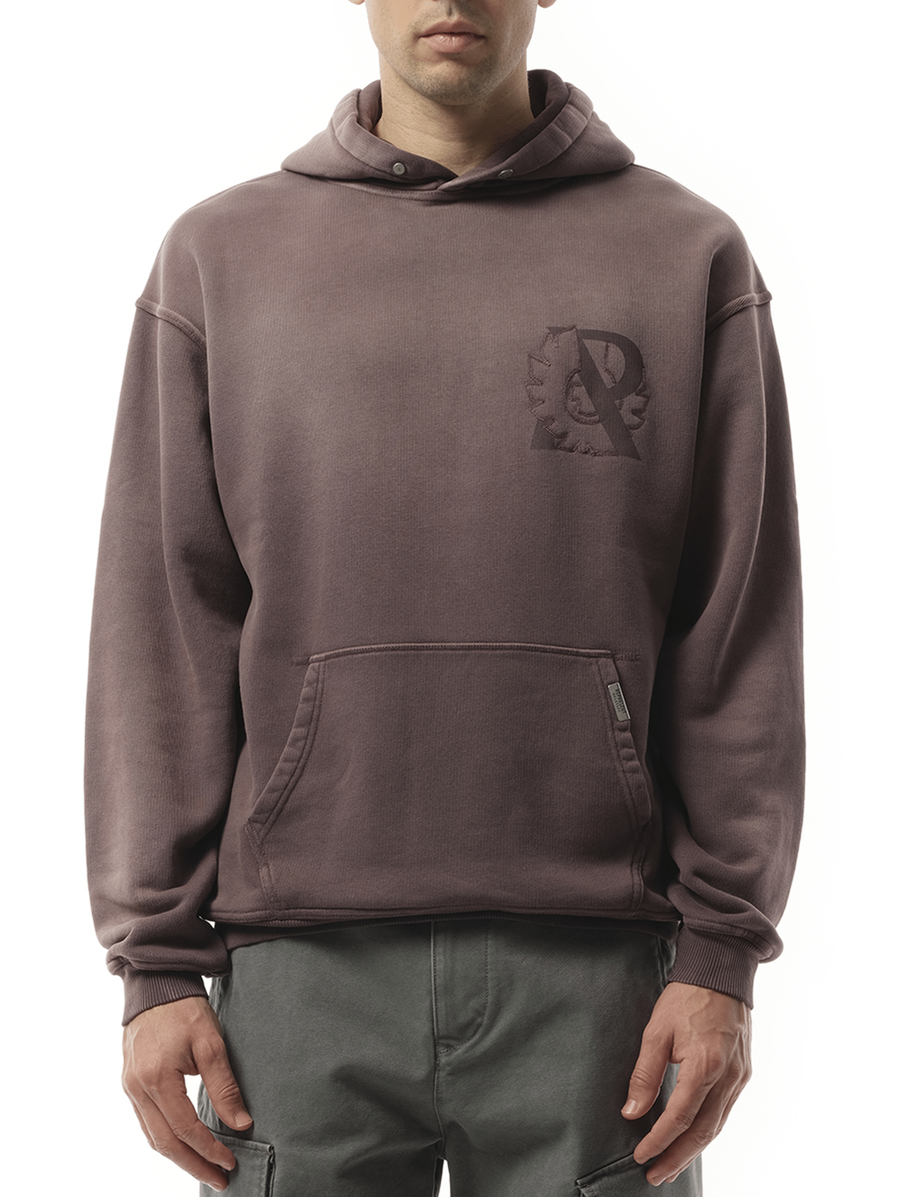 Represent Represent X Belstaff Outline Phoenix Hoodie in Plum