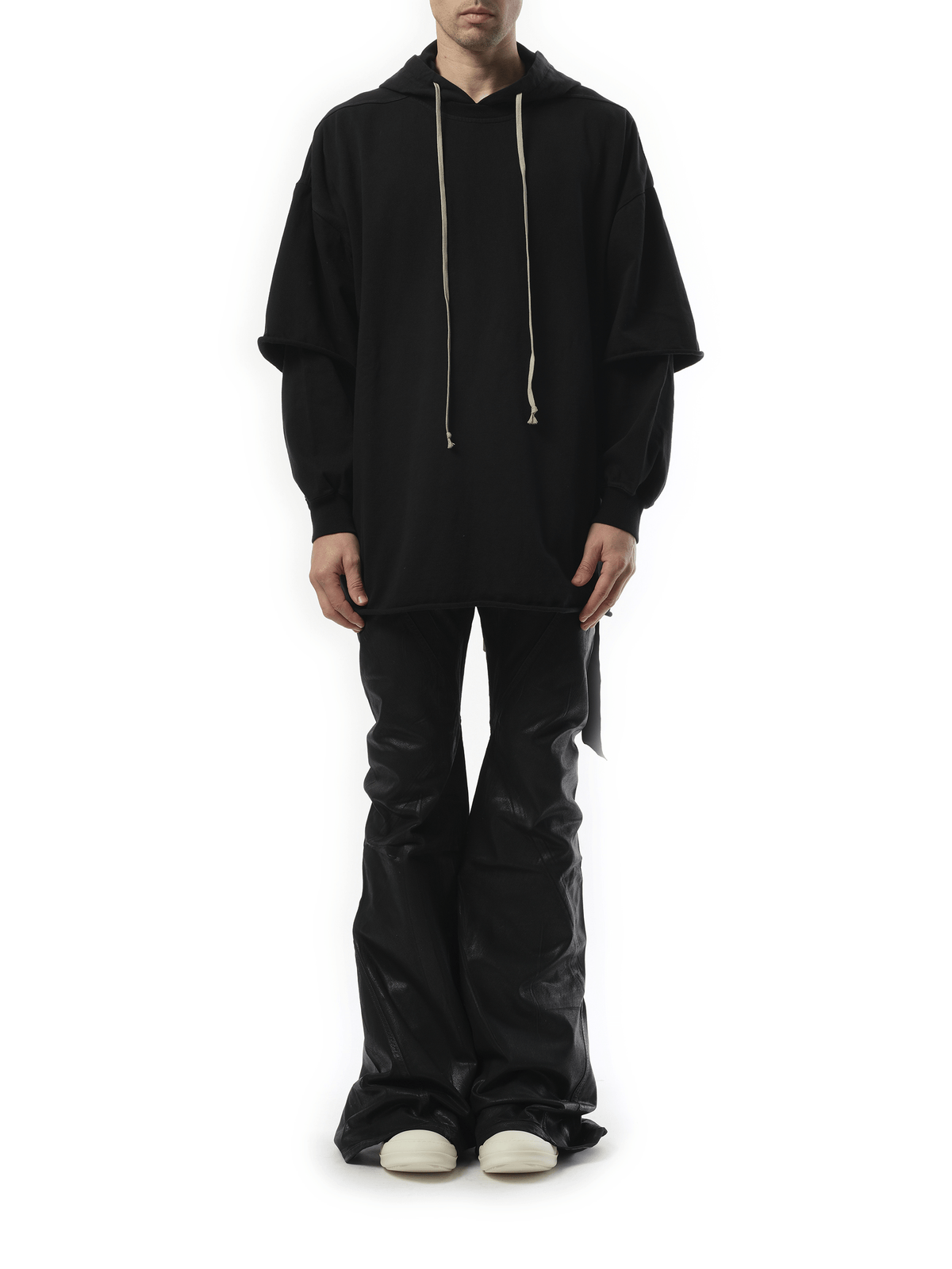 Rick Owens Drkshdw Tommy Hustler Hoodie in Black
