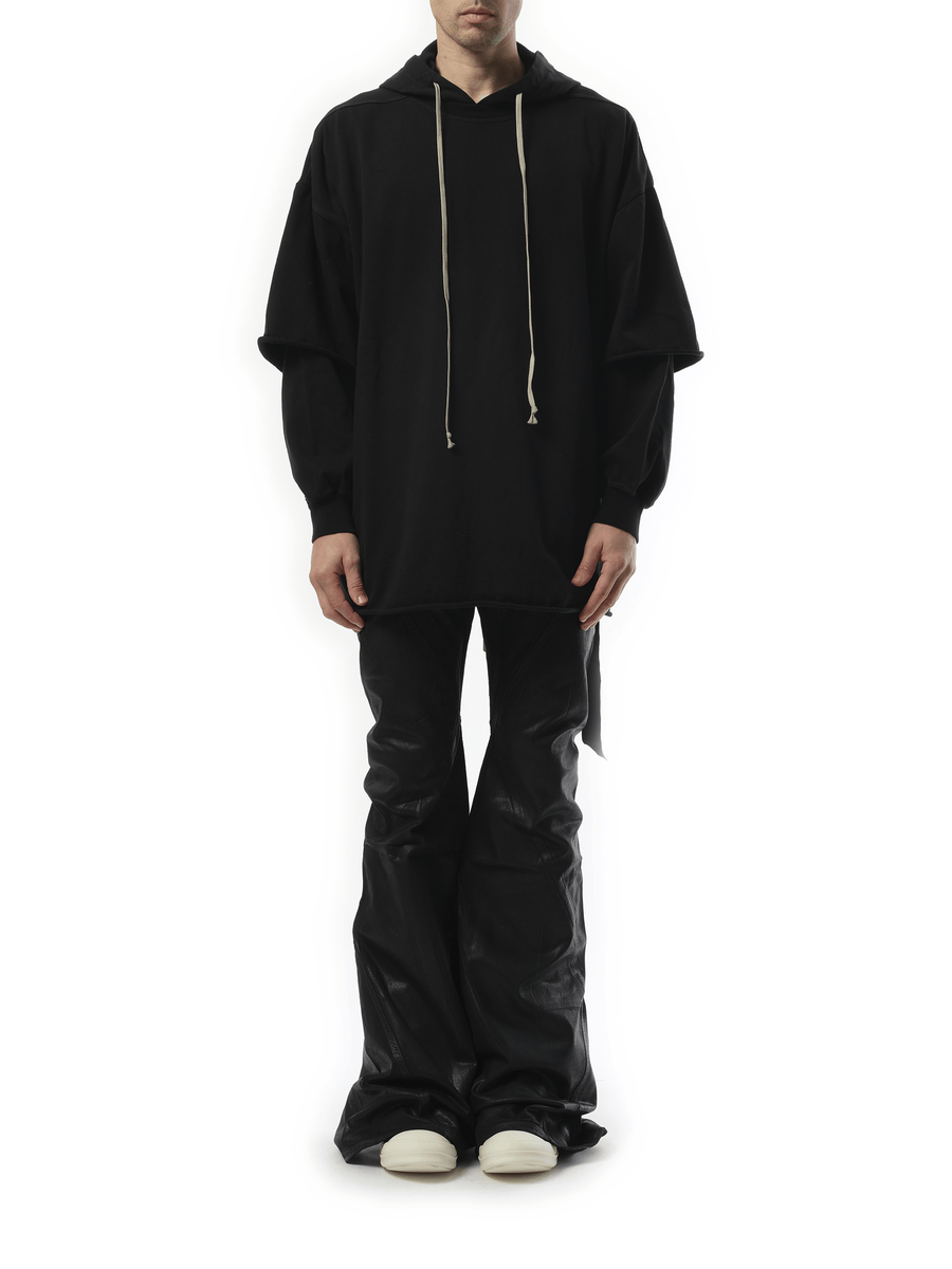 Rick Owens Drkshdw Tommy Hustler Hoodie in Black