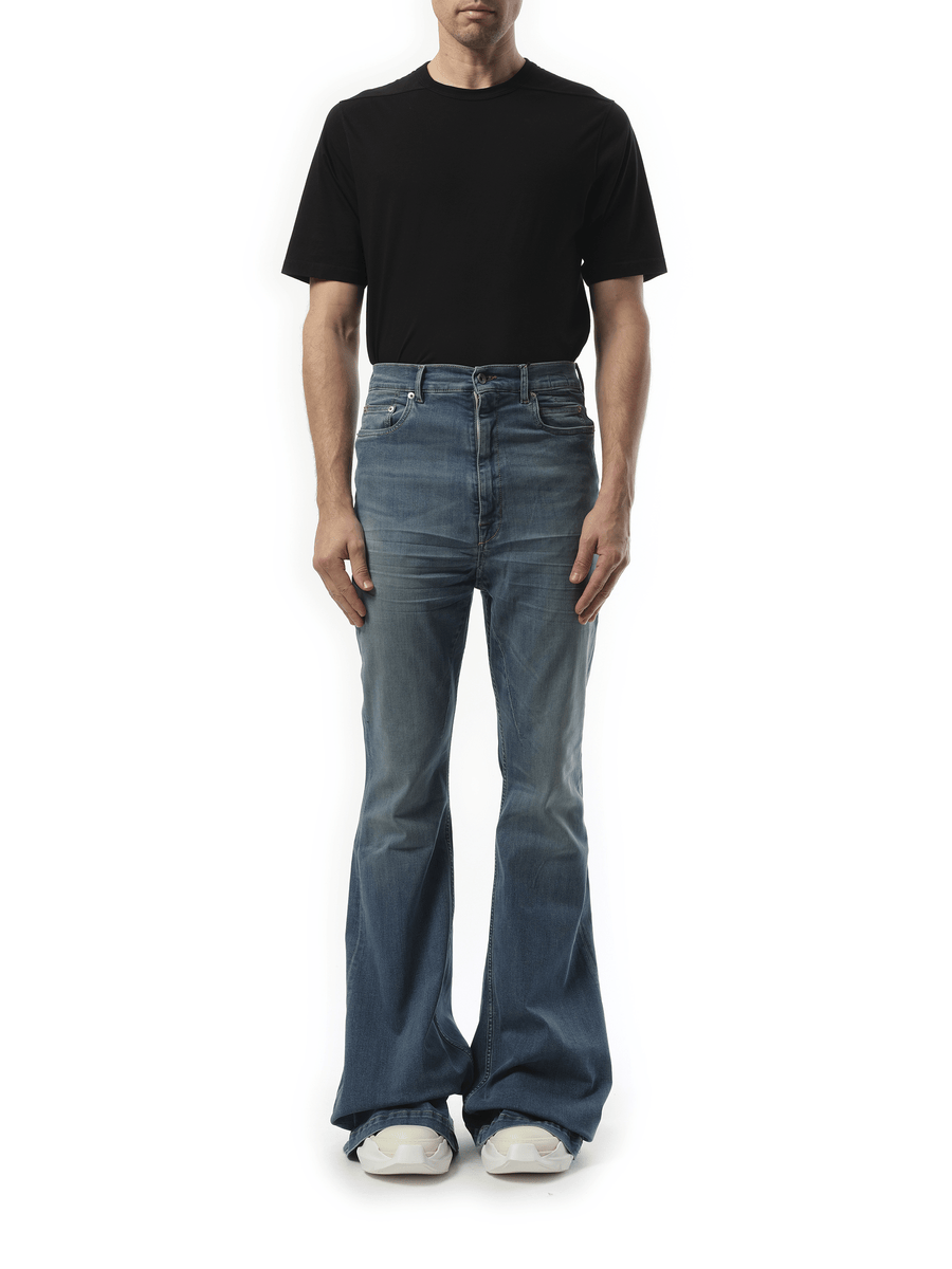 Rick Owens Drkshdw Bolan Bootcut in Washed Indigo