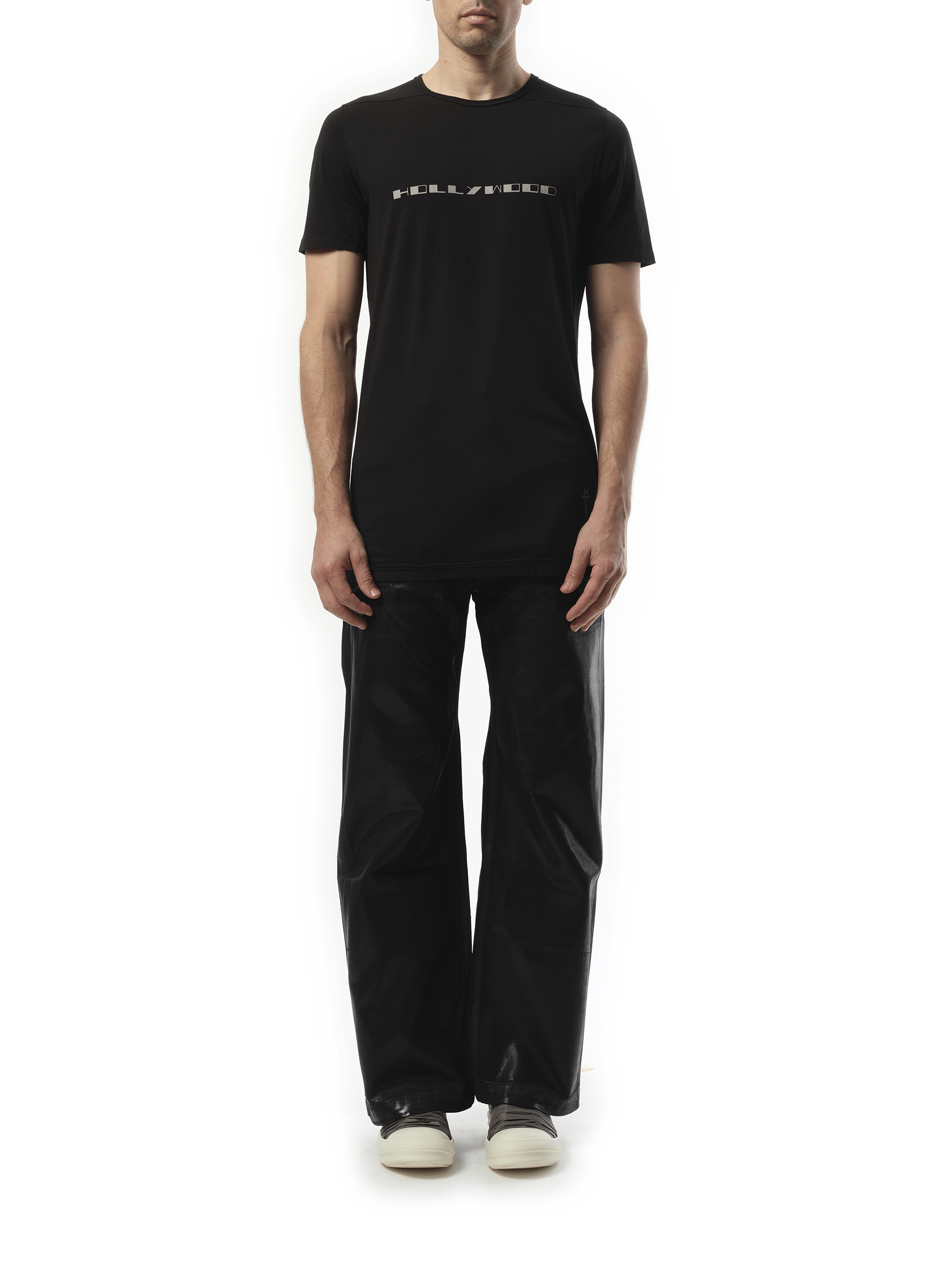 Rick Owens Drkshdw Hollywood Level T in Black/Pearl