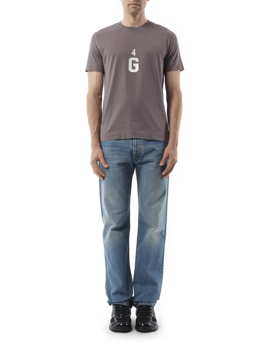 Givenchy Four G Dyed Logo T-Shirt in Quartz Grey