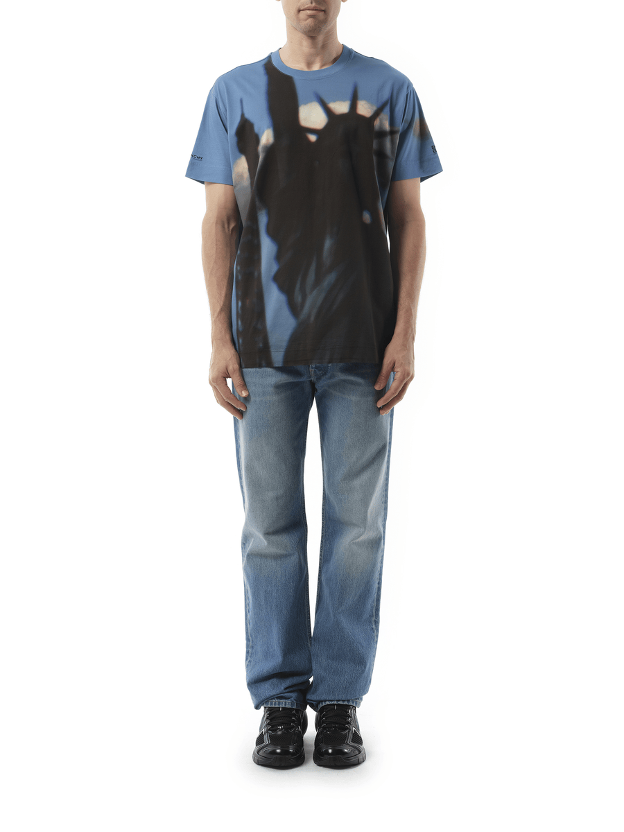 Givenchy Paris NY All Over T-Shirt in Multicolour