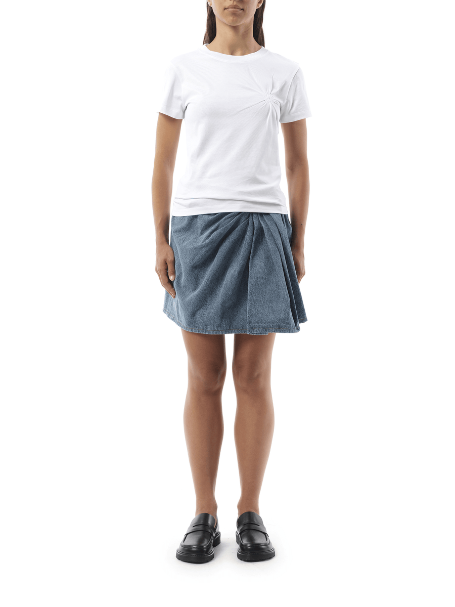 Loewe Gathered Effect T-Shirt in White