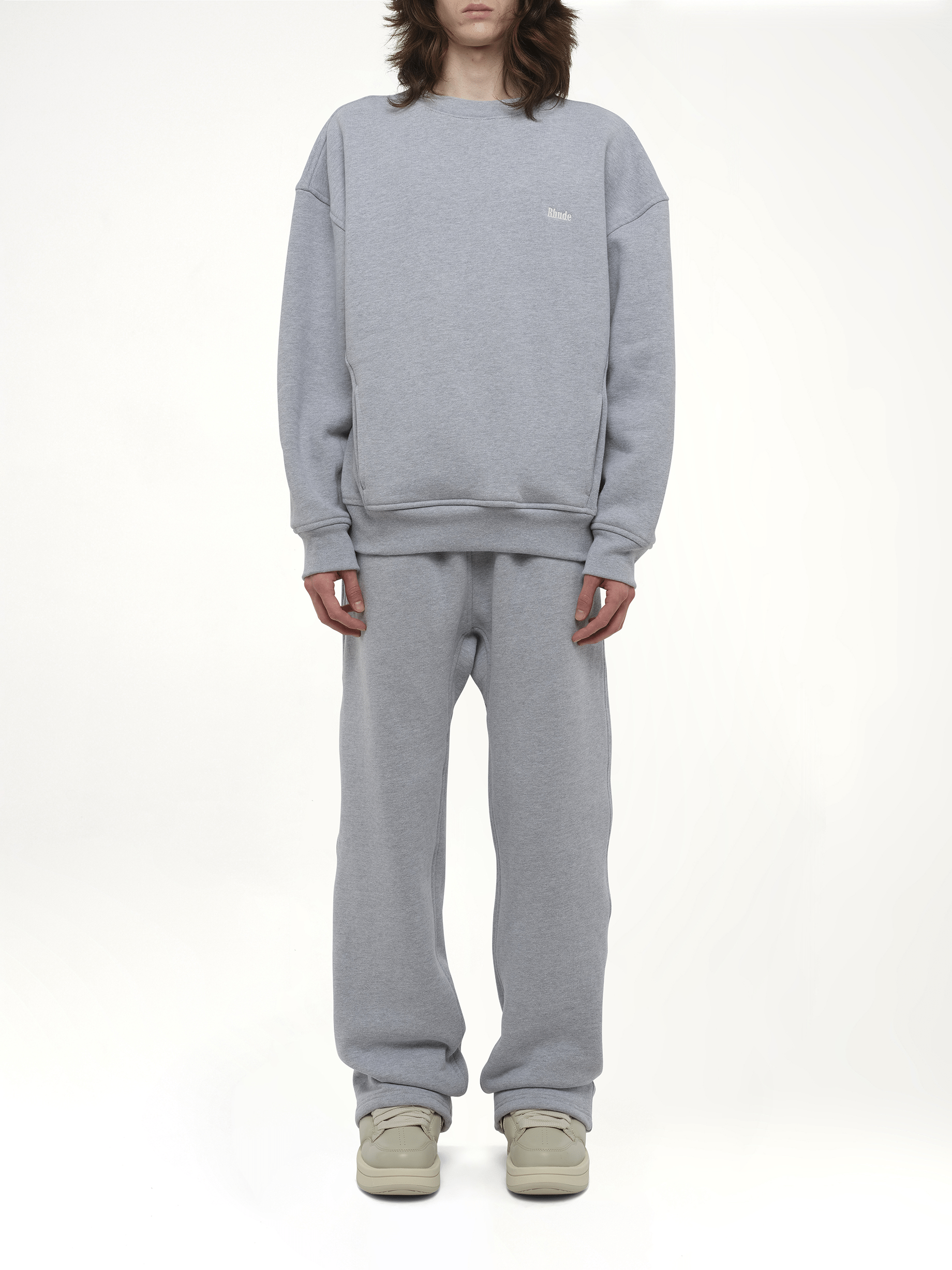 Rhude Classique Sweatshirt in Heather Gray