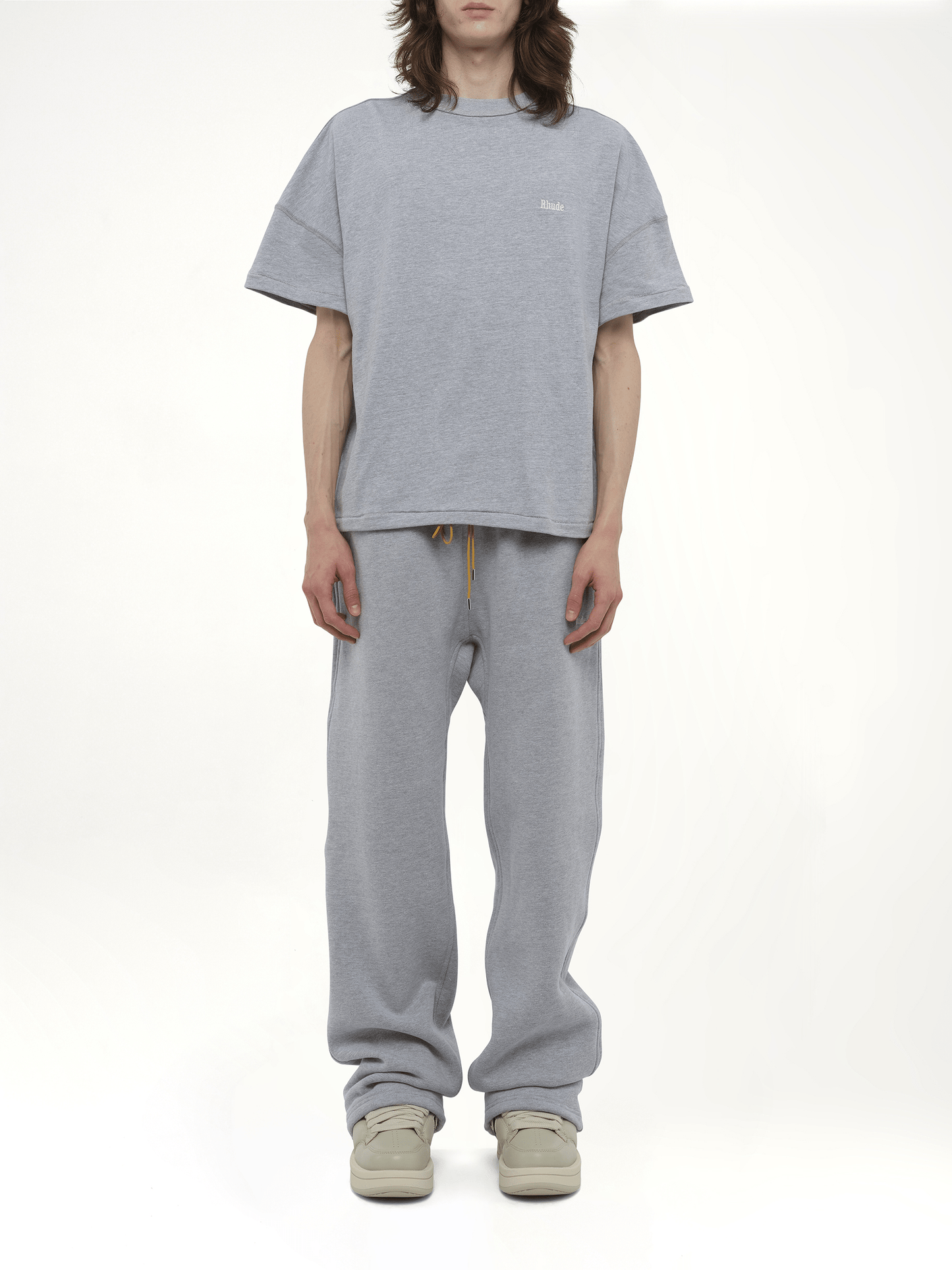Rhude Classique Reverse T-Shirt in Heather Gray