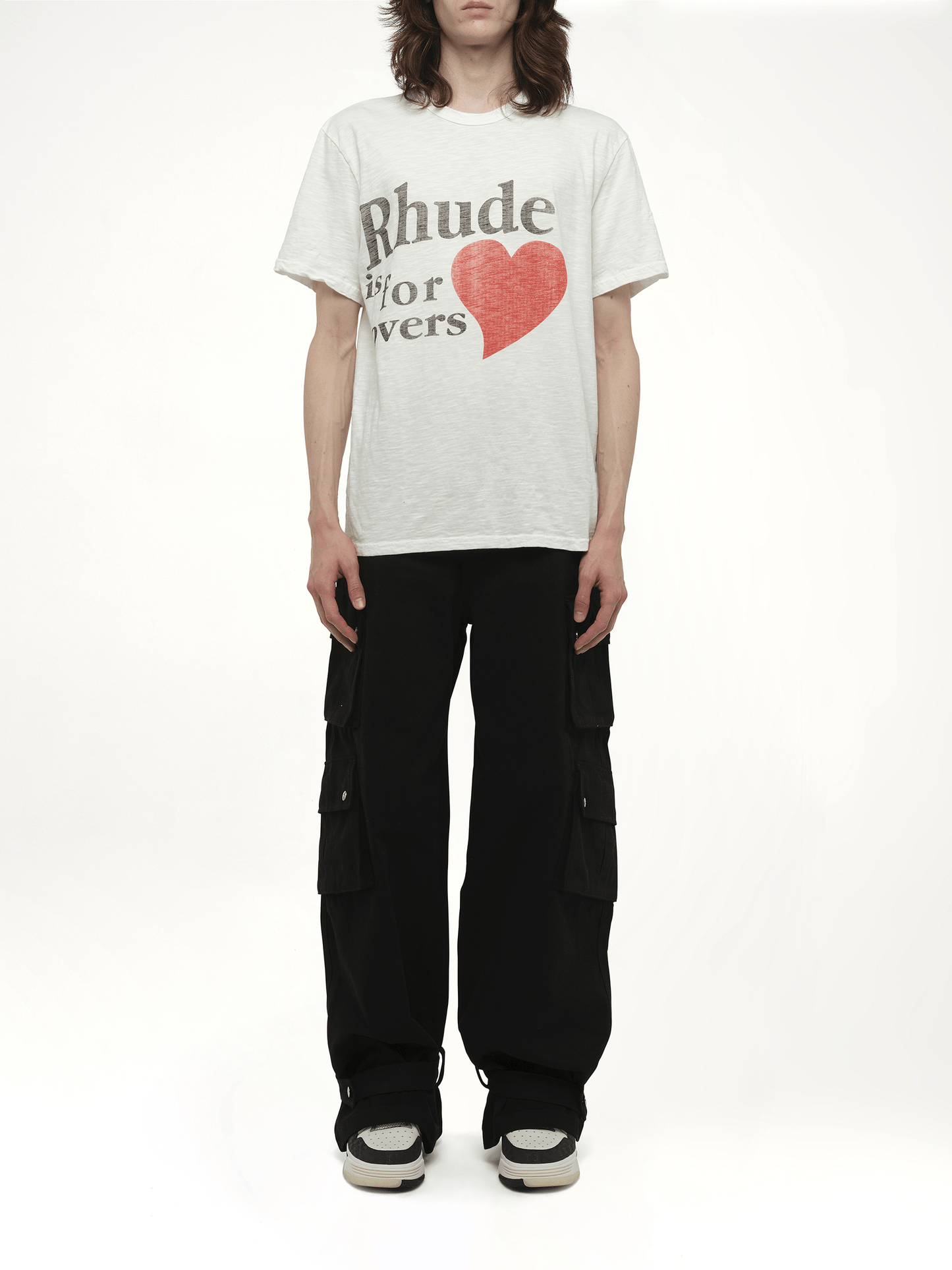 Rhude Rhude Lovers Slub Tee in White