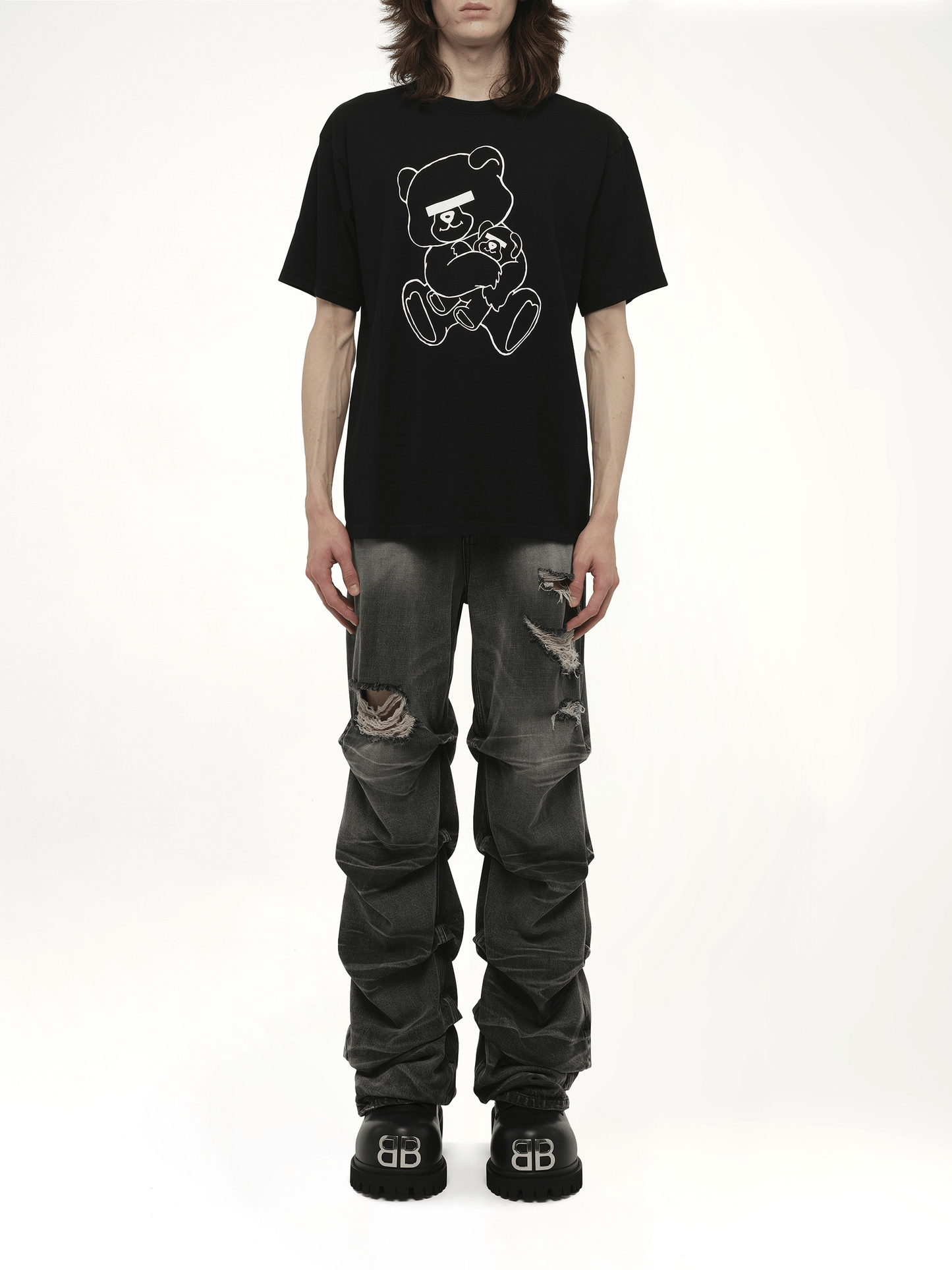 Undercover Teddy Bear Printed T-Shirt in Black