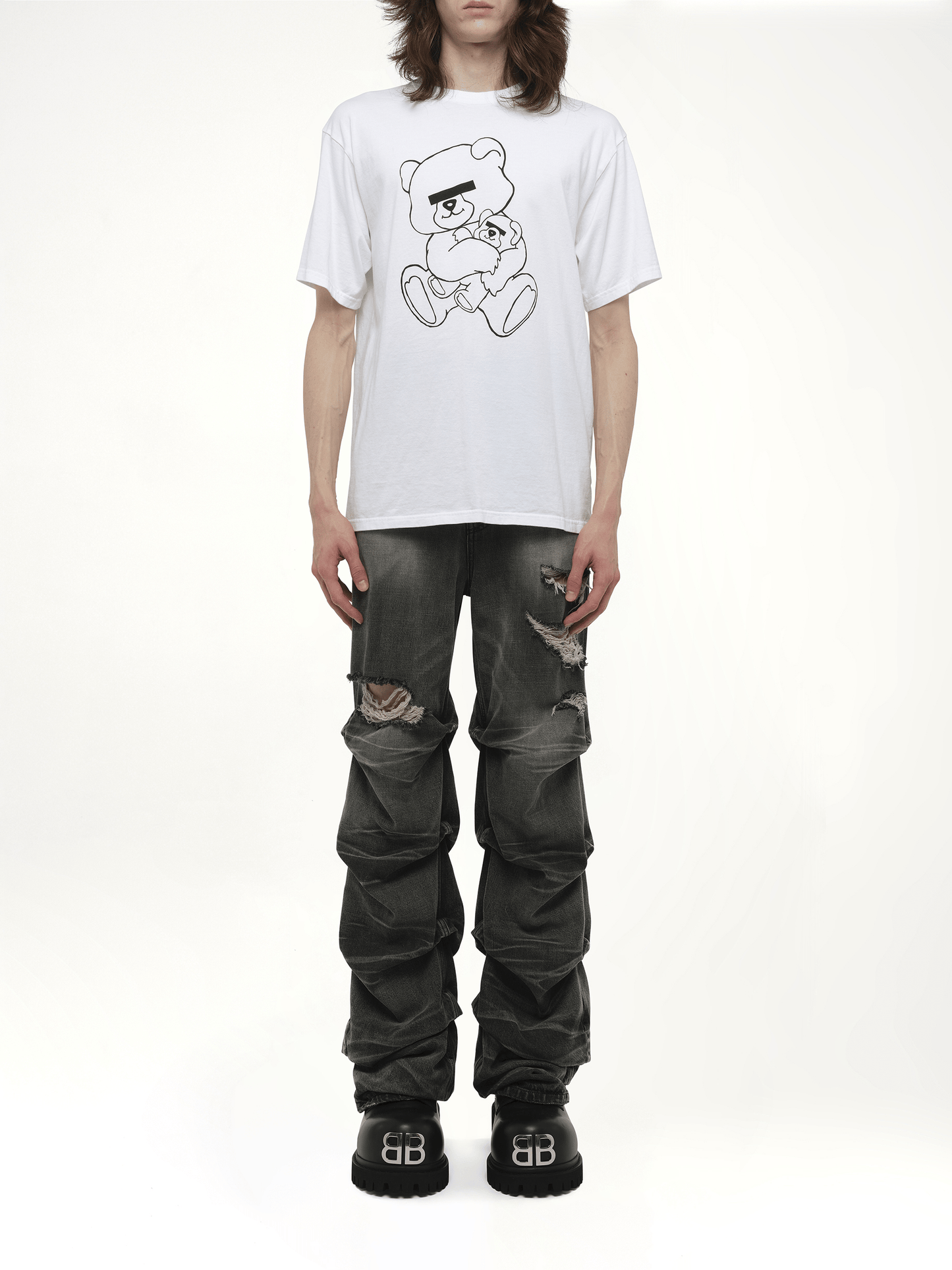Undercover Teddy Bear Printed T-Shirt in White
