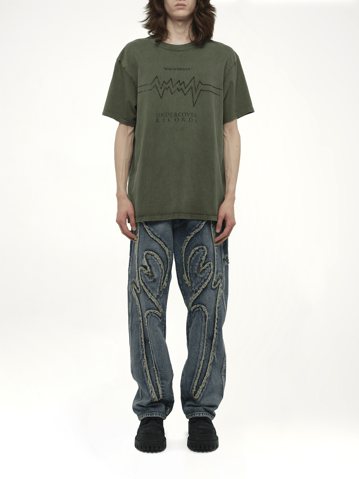 Undercover Undercover Records T-Shirt in Khaki