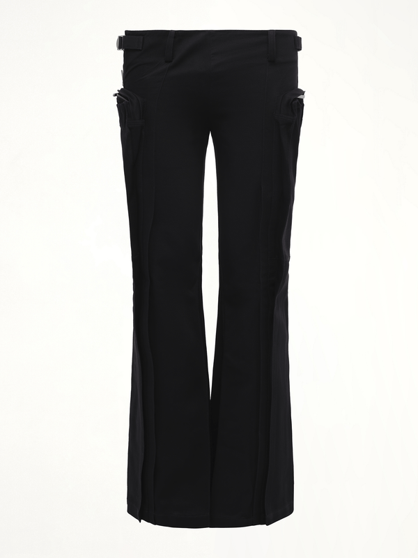 Flared Cargos in Black