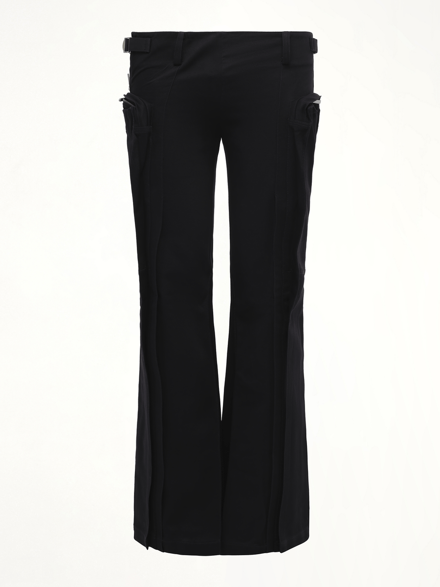 Flared Cargos in Black