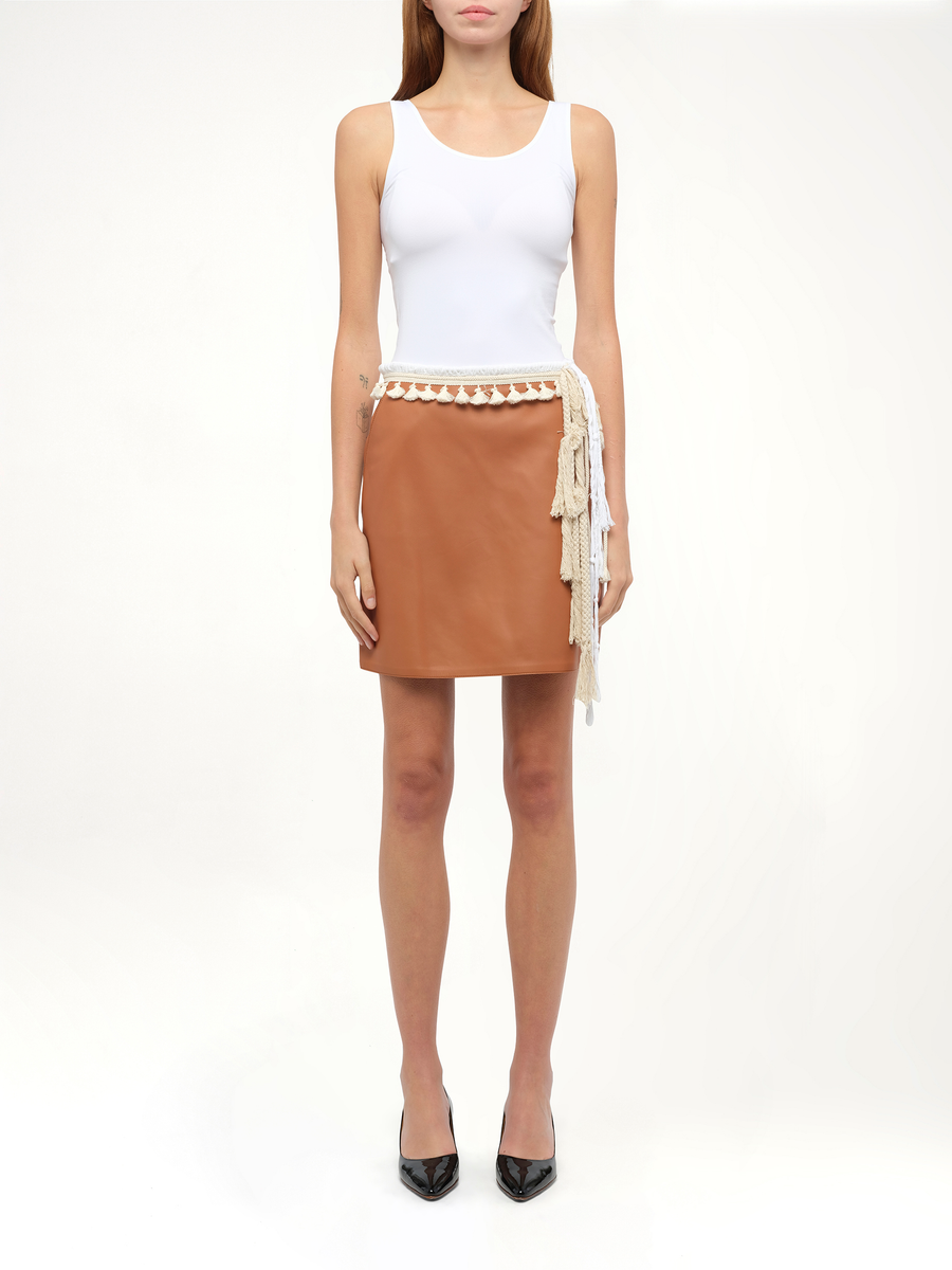 Skirt Rope Belt in Tan