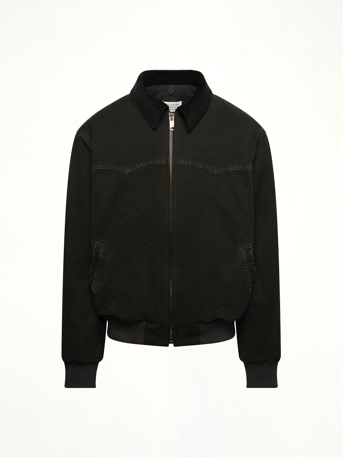 Workwear Jacket in Washed Black