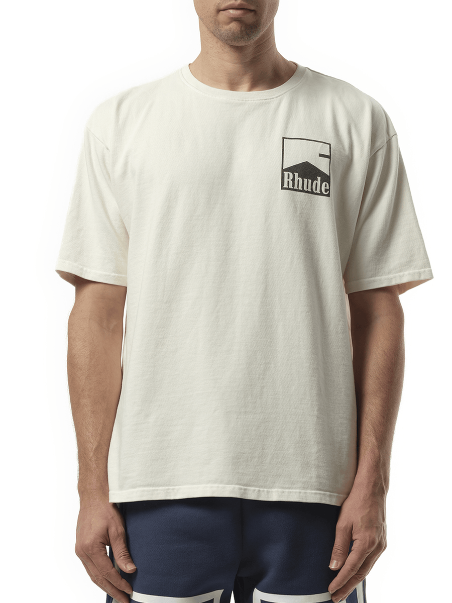 Rhude Rhude Chevron T-Shirt in Vintage White