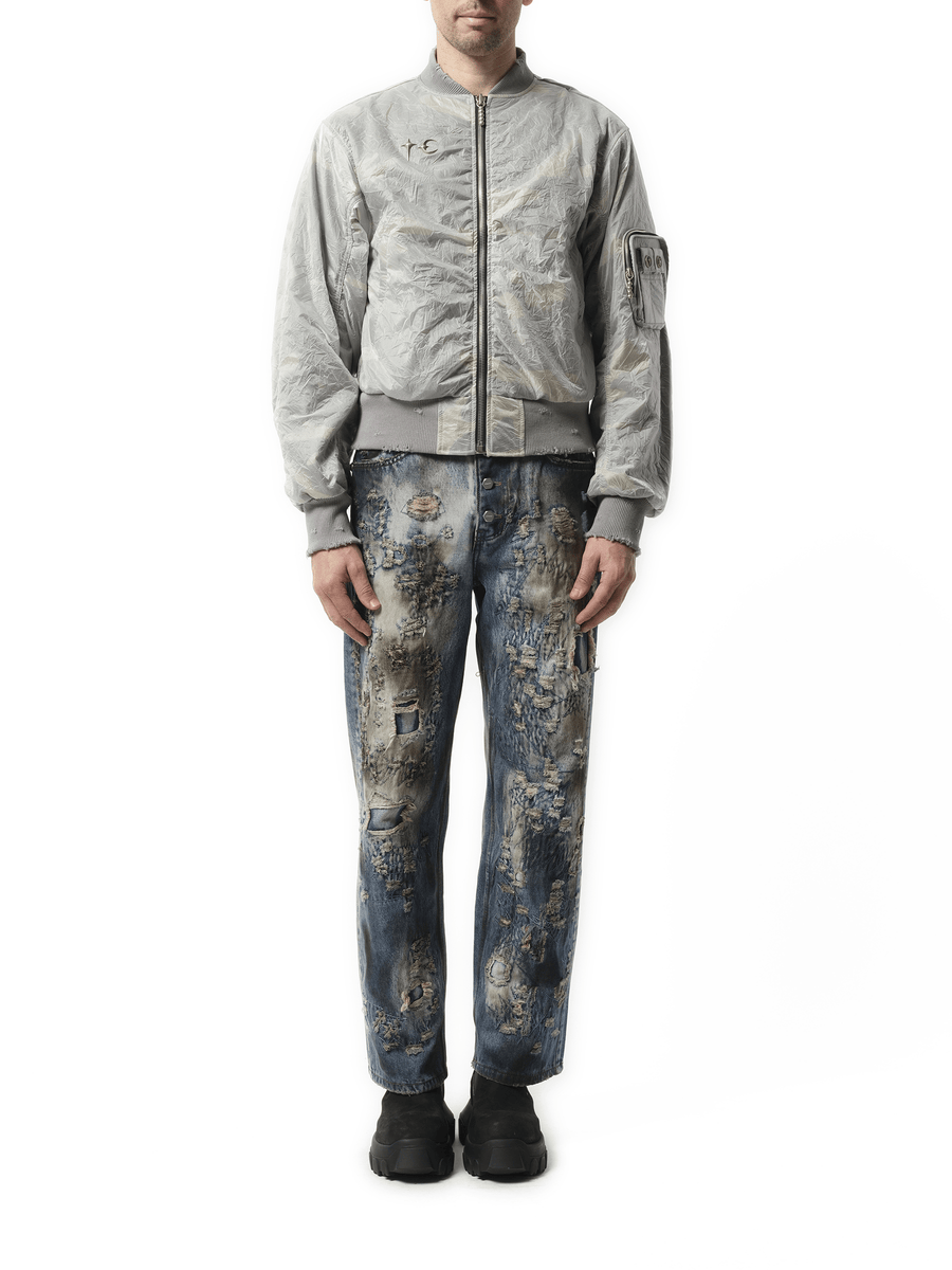 Thug Club Clouded Tango Charlie Bomber in Multicolour