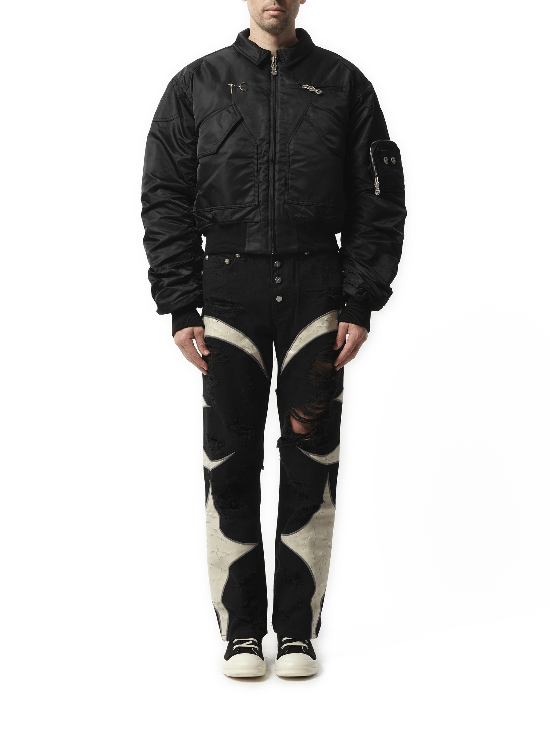 Thug Club a bird wants to fly high Jacket in Black