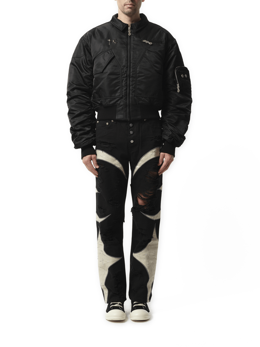 Thug Club a bird wants to fly high Jacket in Black