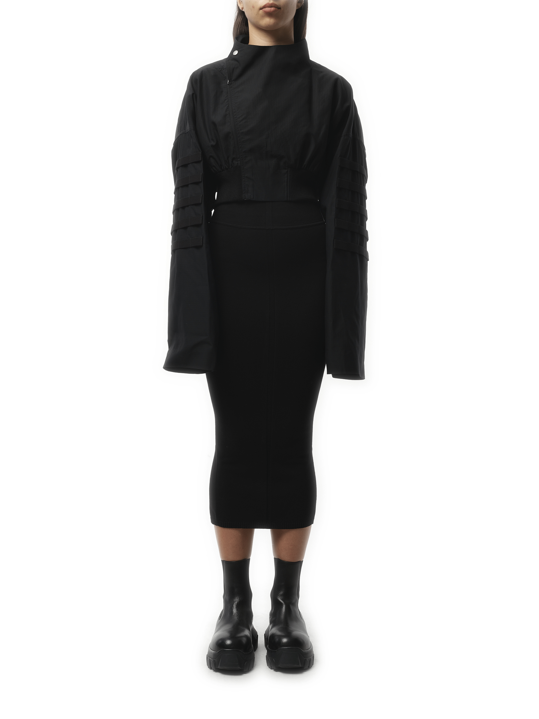Rick Owens Anthem Flight Jacket in Black