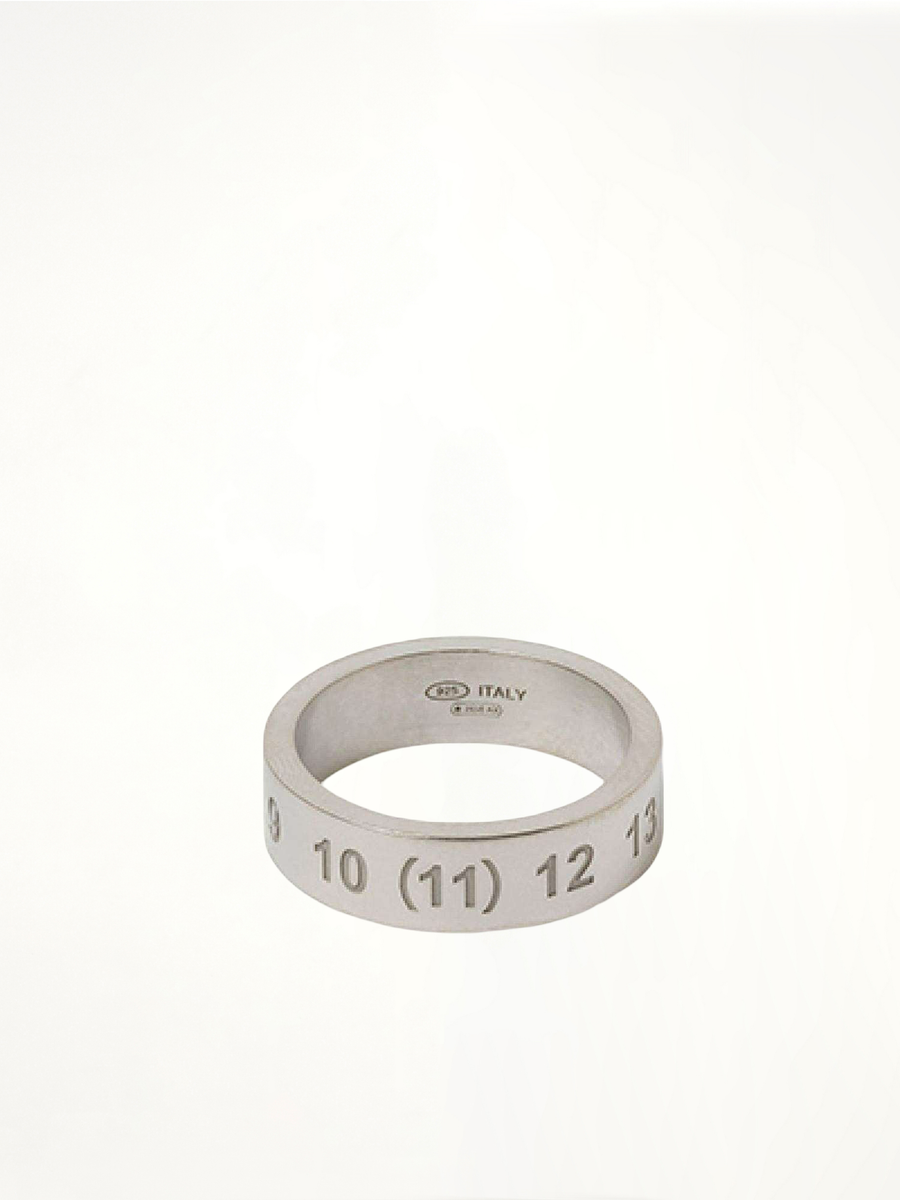 Number Reference Ring 6.5mm in Silver