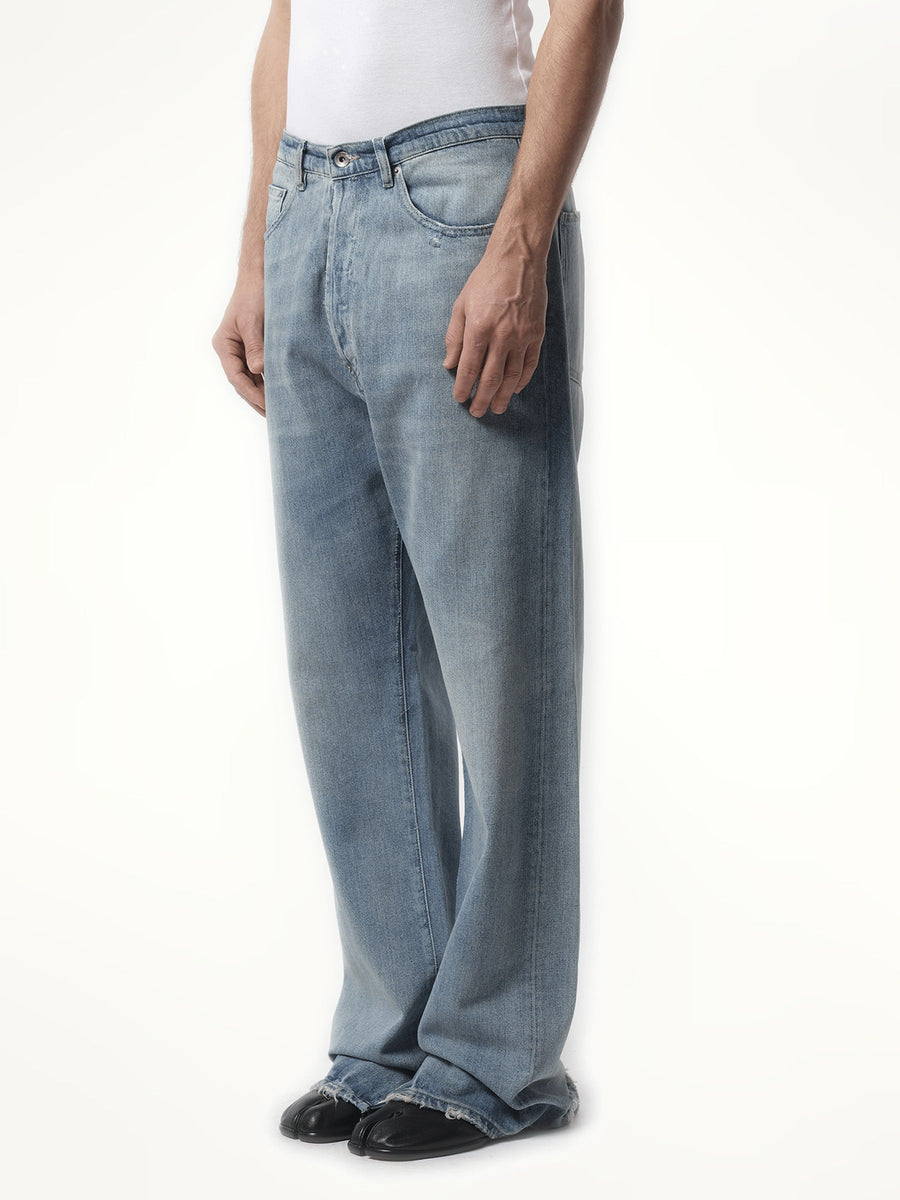 Maison Margiela Original Japanses Denim Jeans in Light Blue