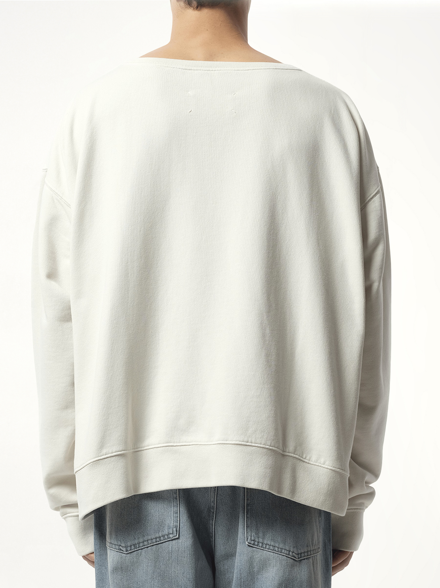 Memory of Logo Sweatshirt in Ecru