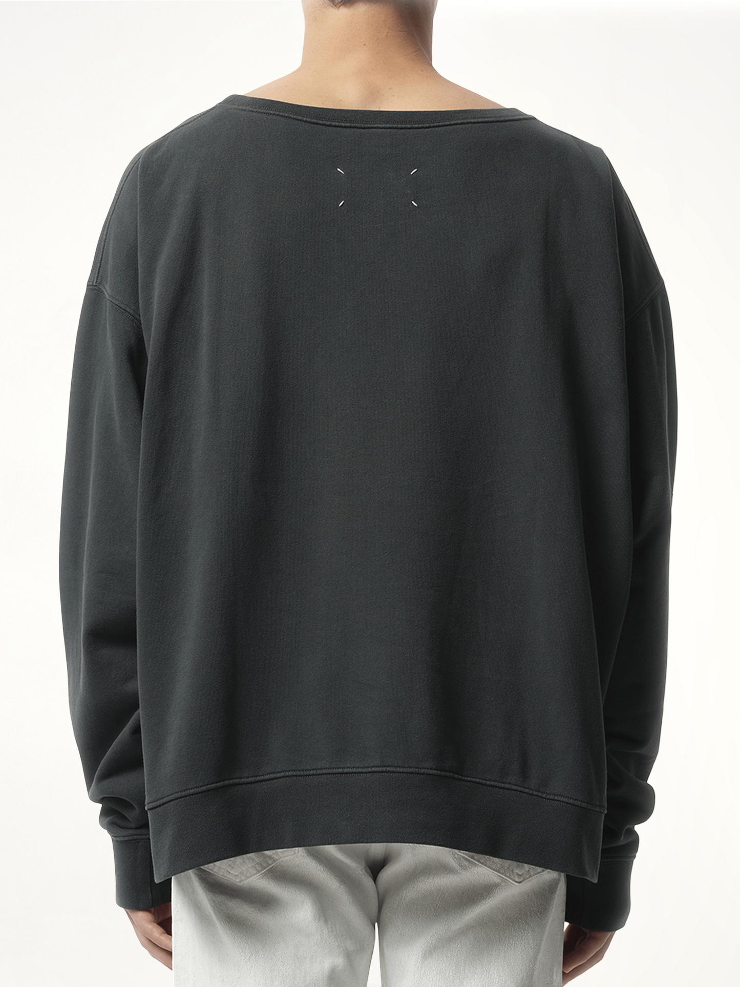Memory of Logo Sweatshirt in Washed Black