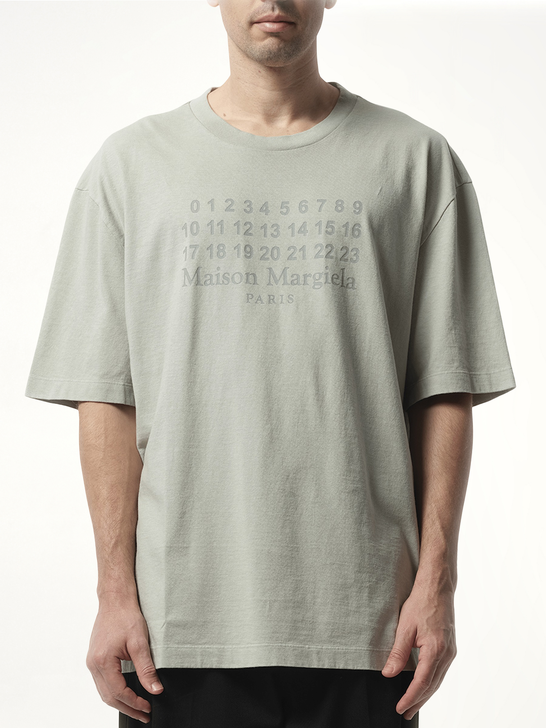 MAISON MARGIELA Number Logo T-Shirt in Grey | MARAIS MAISON MARGIELA Number Logo T-Shirt in Grey | MARAIS