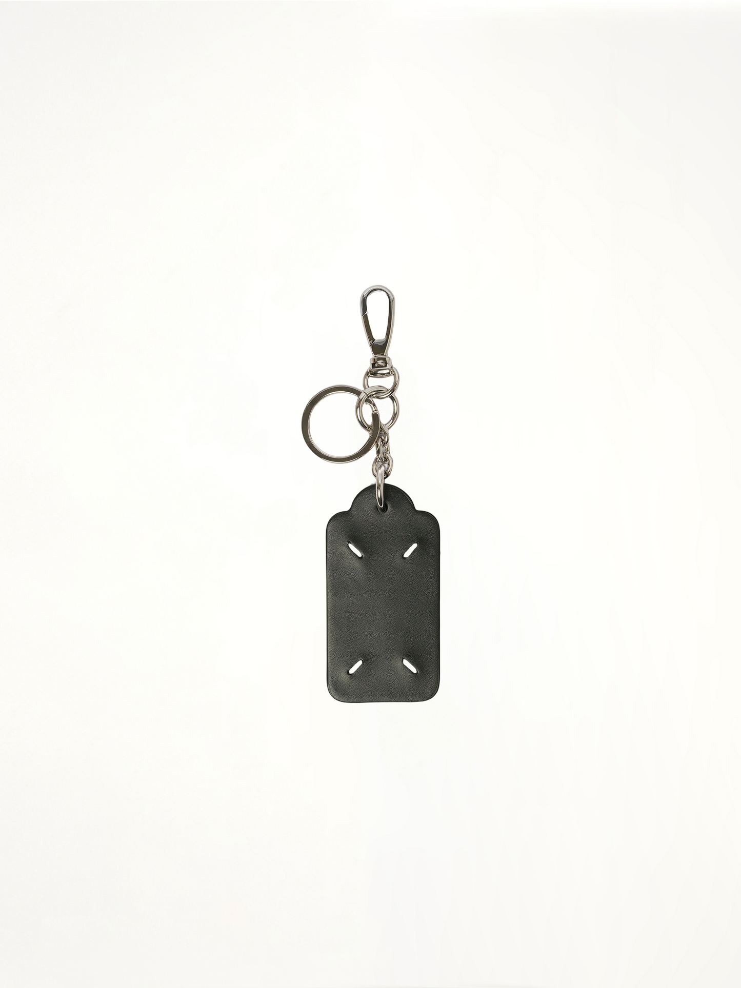 Big Tag Keyring in Black/White