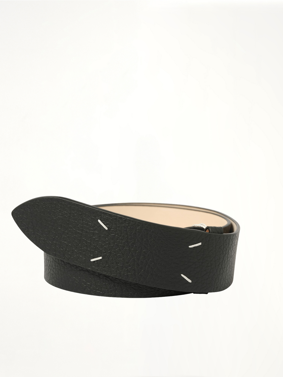 Four Stiches Belt 45 in Black