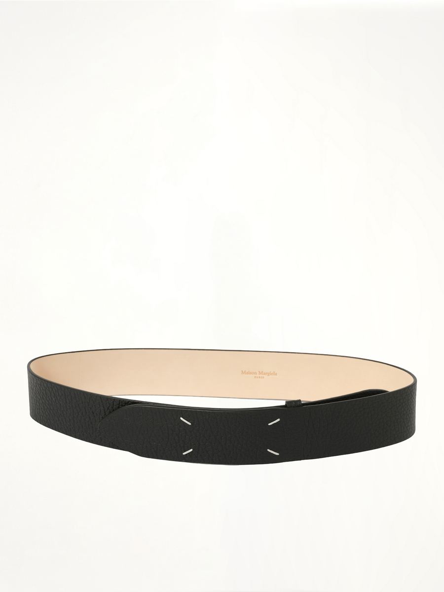 Four Stiches Belt 45 in Black