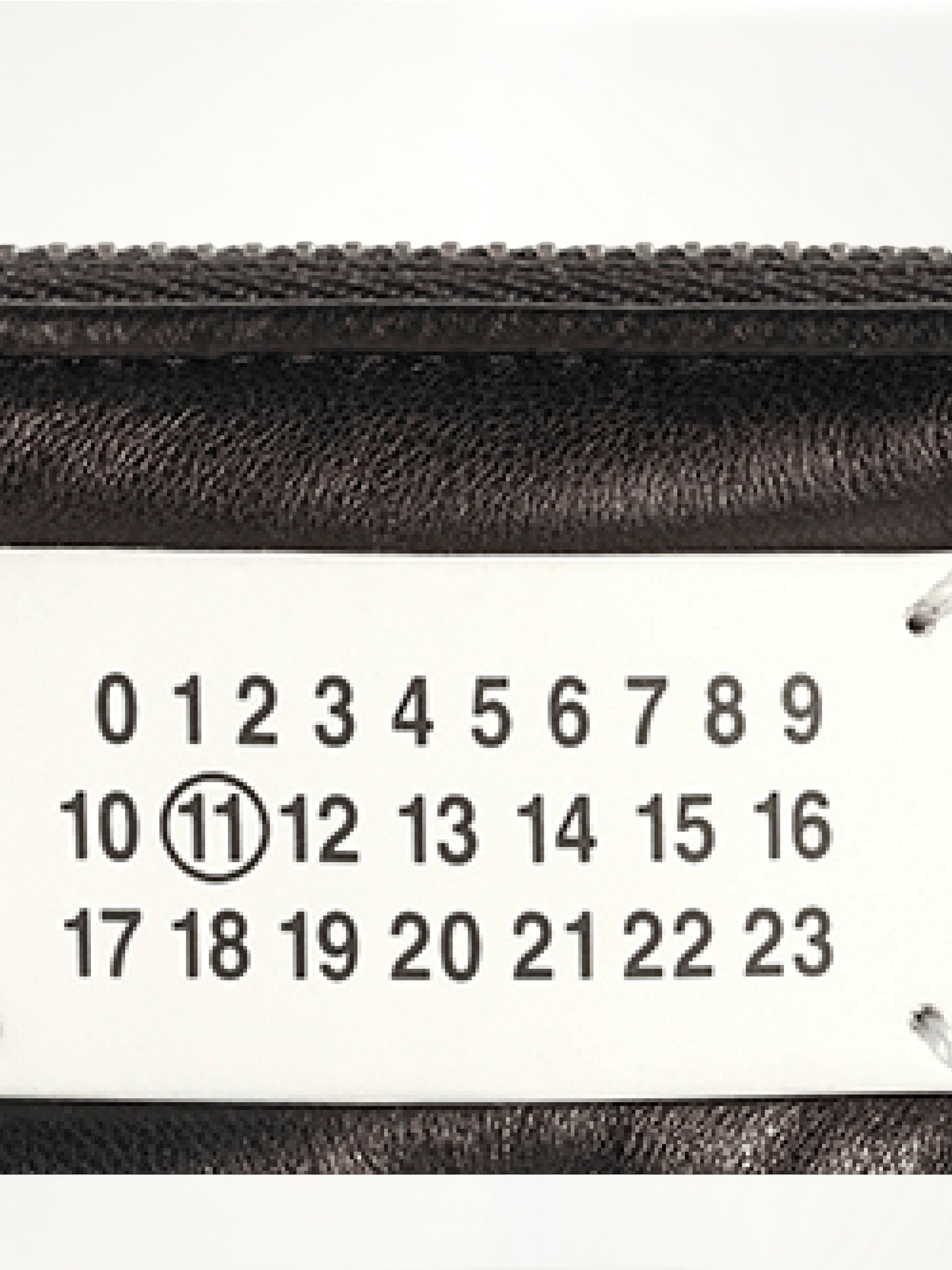 Zip Around Coin Holder in Black