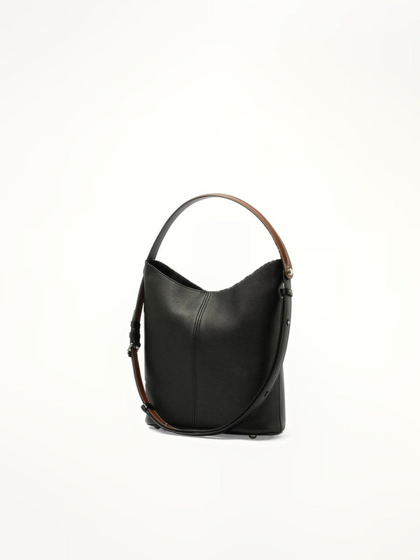 Maison Margiela Dress-Age Hobo Bag in Black/Chestnut