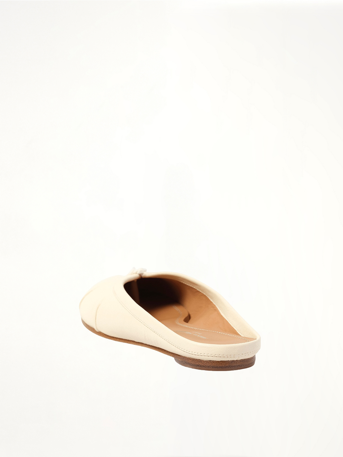 Tabi Ballerina Mule in White Back View | MAISON MARGIELA