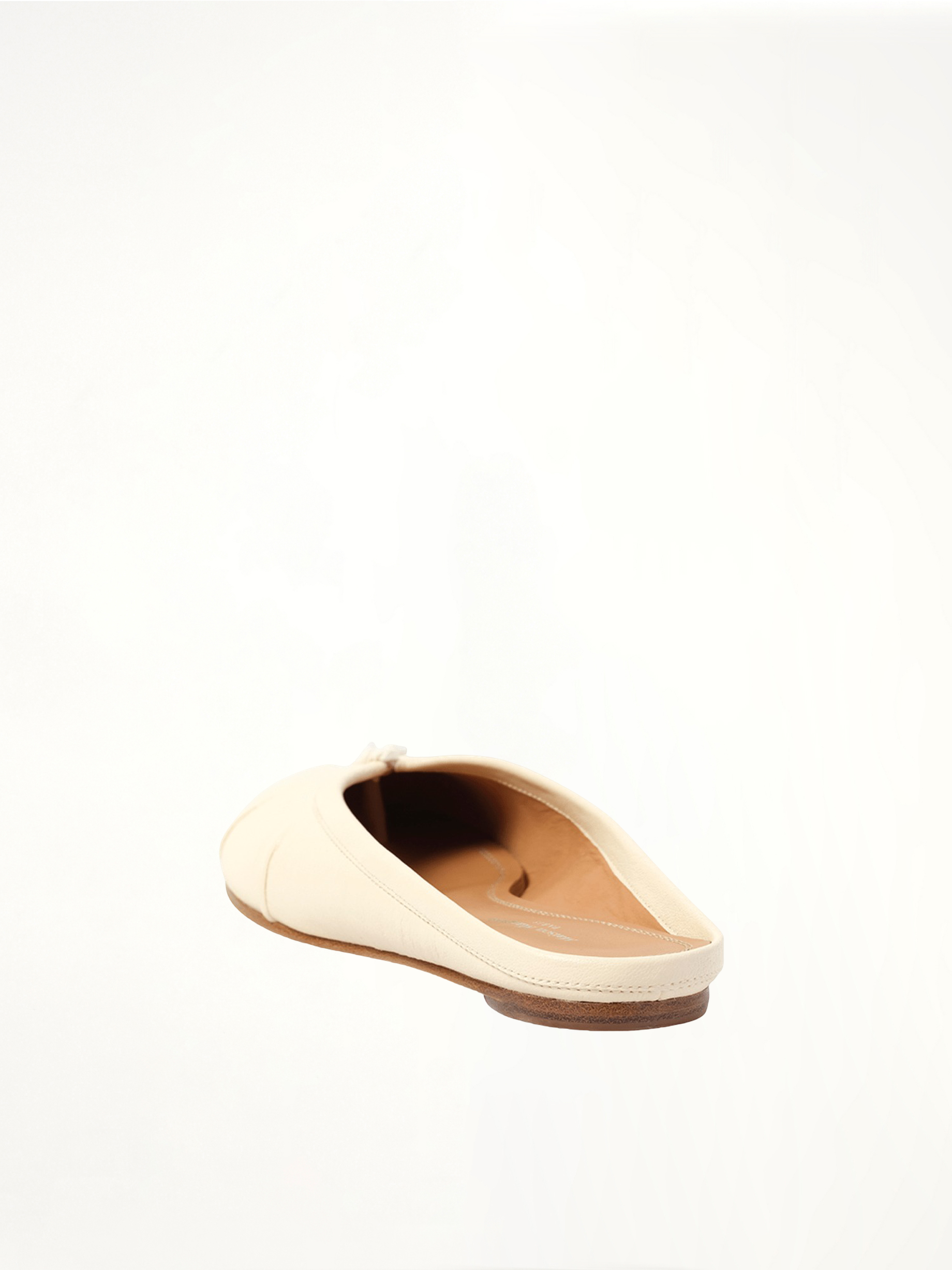 Tabi Ballerina Mule in White Back View | MAISON MARGIELA