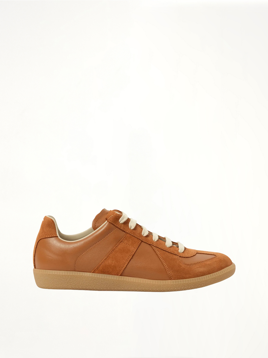 Replica Sneaker in Light Brown Side View | MAISON MARGIELA