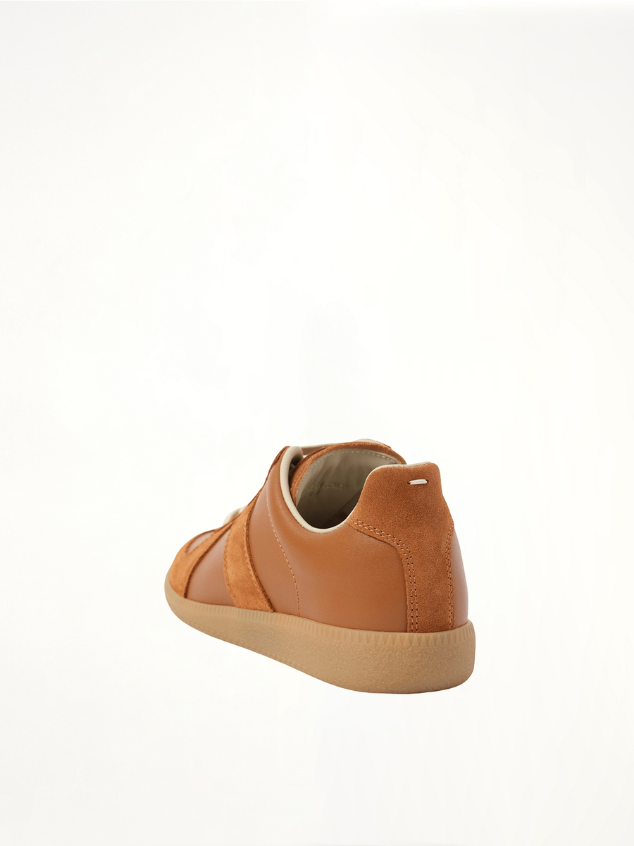 Replica Sneaker in Light Brown Back View | MAISON MARGIELA