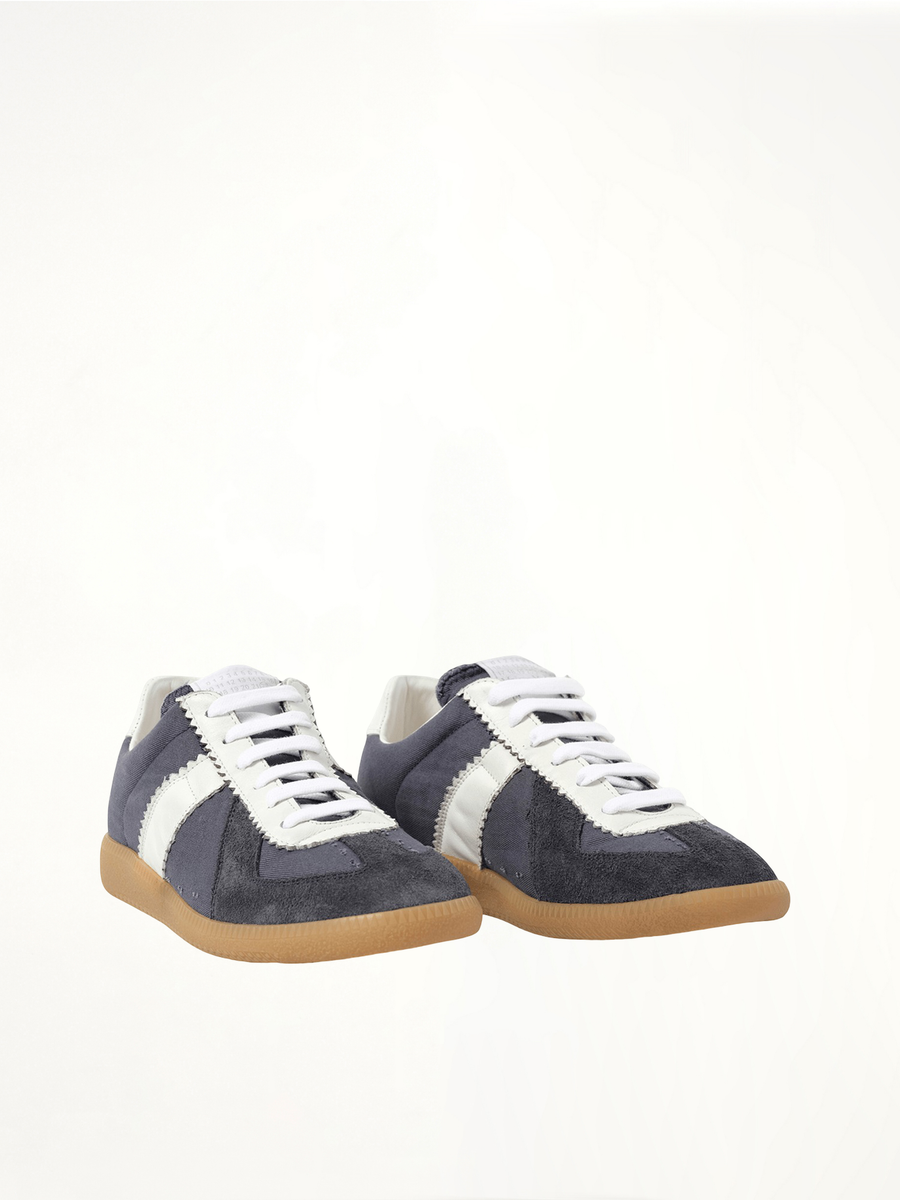 Replica Sneaker in Dark Indigo/White Front View | MAISON MARGIELA