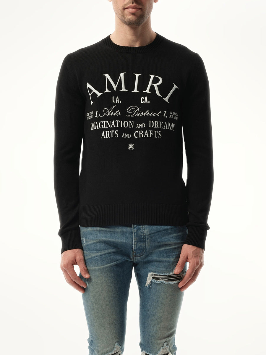 Amiri Arts District Sweater in Black