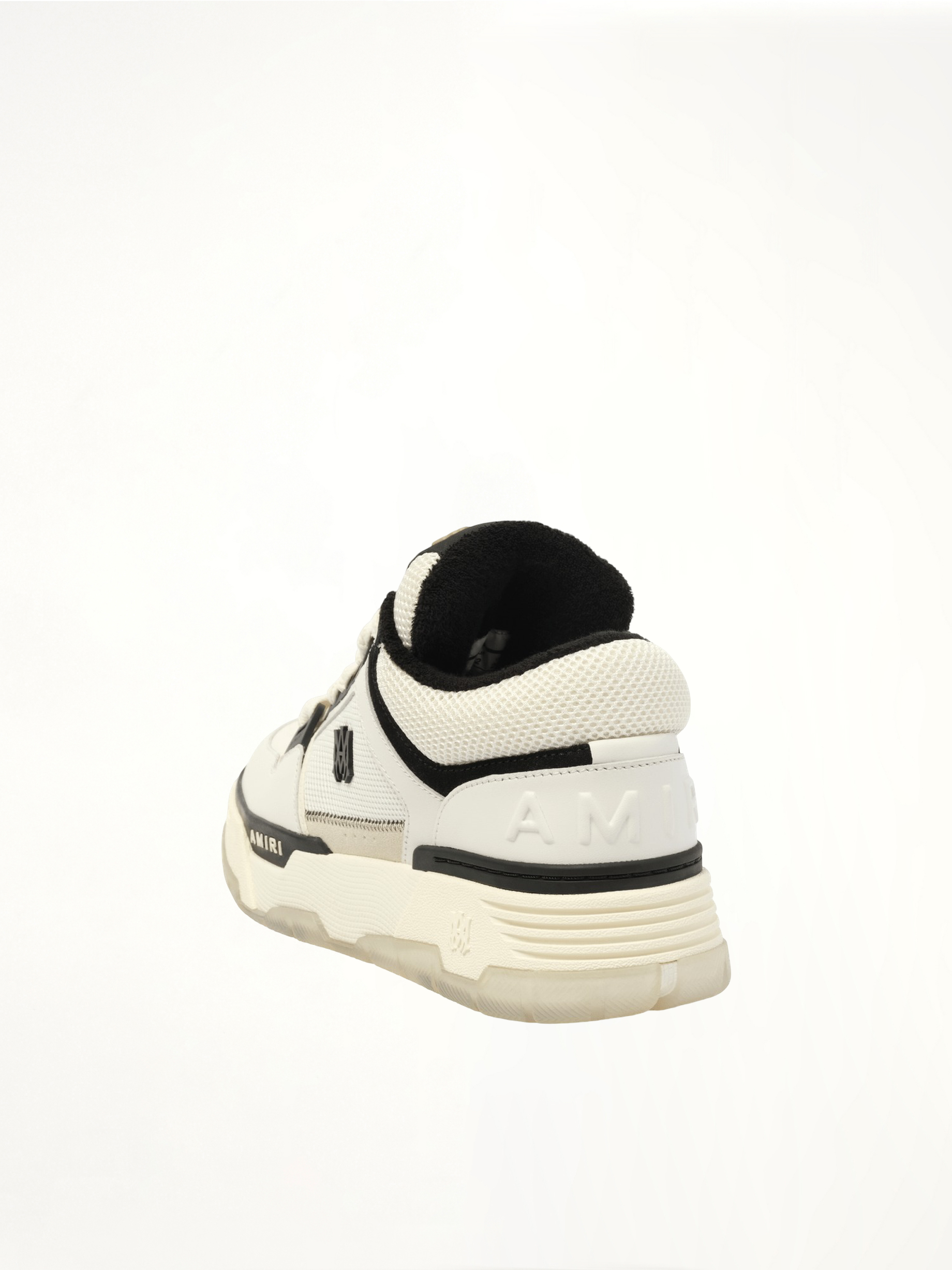 MA-1 Sneaker in White/Black Back View | AMIRI