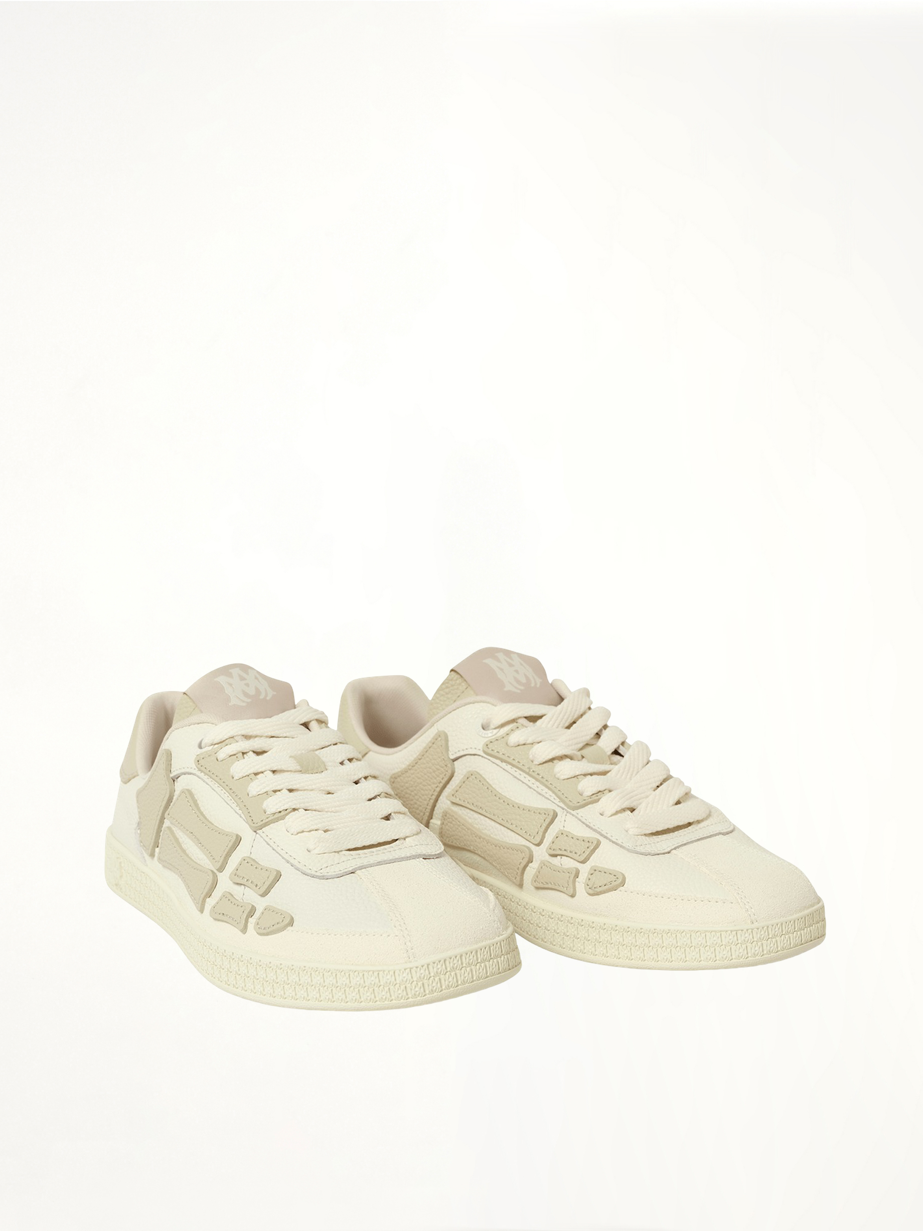 Pacific Bones Sneaker in Birch Front View | AMIRI